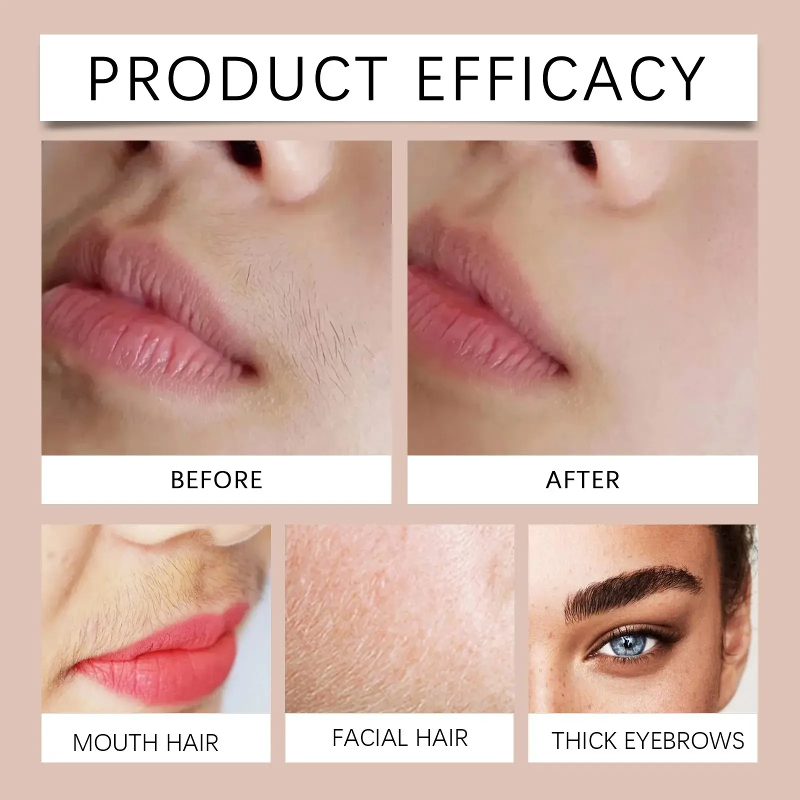 Facial Hair Removal Oil for Women - Moisturizing & Smoothing Care - Hoygi 11 HO A05 0866 01 96541004
