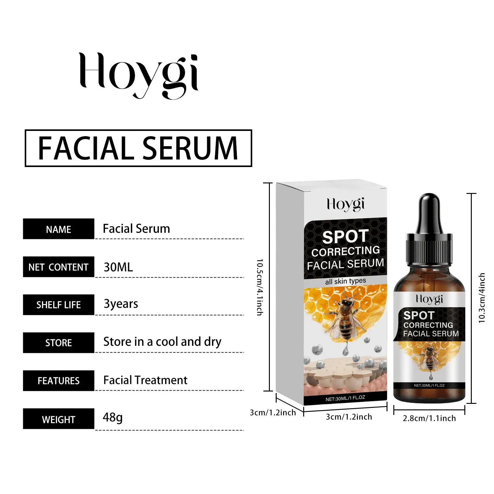 Hydrating and Firming Facial Serum for Brightening Skin - Hoygi 1 HO A05 0874 01 50892016
