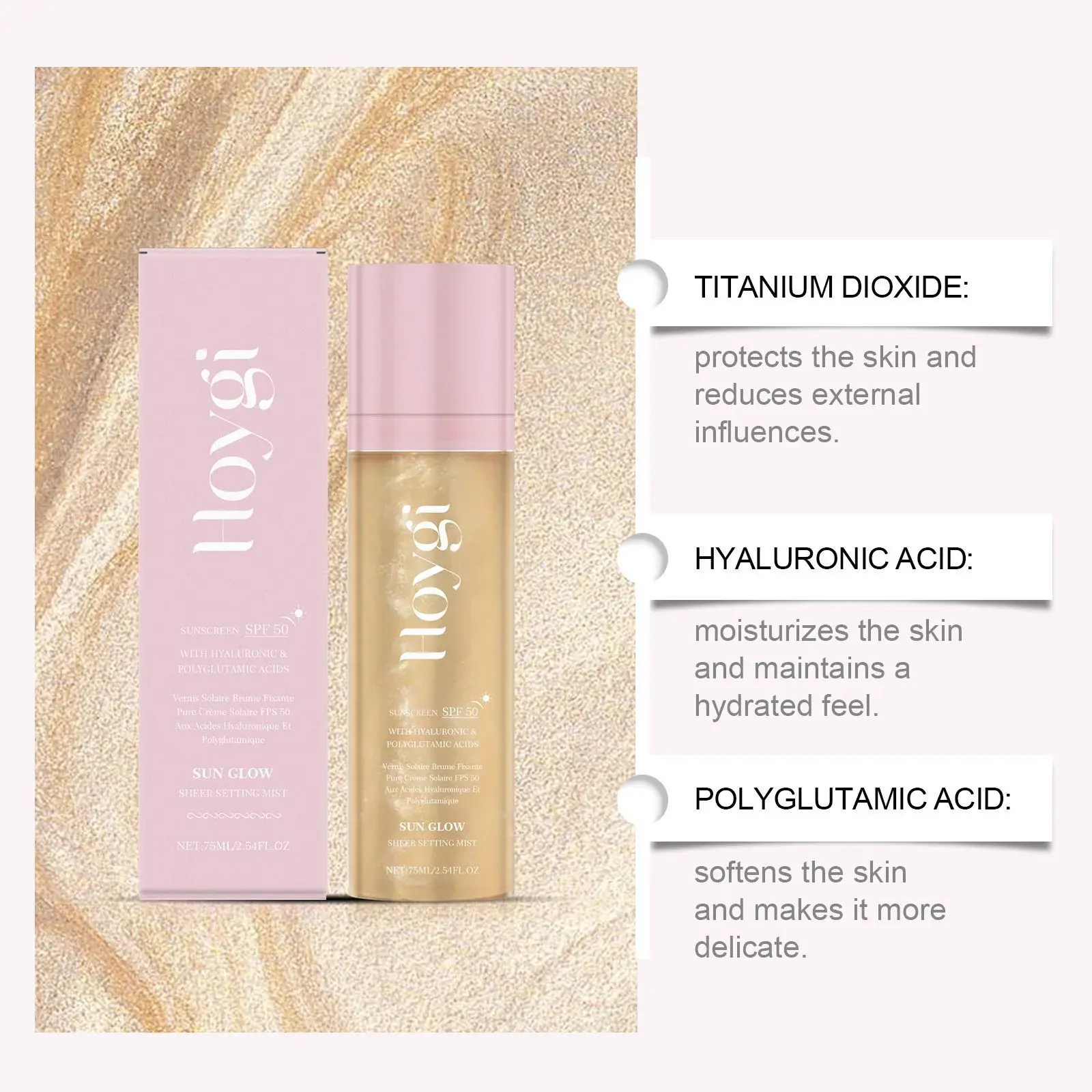 Moisturizing Protection Spray with Oil Control & Matte Finish - Hoygi 8 HO A05 0879 01 49204344