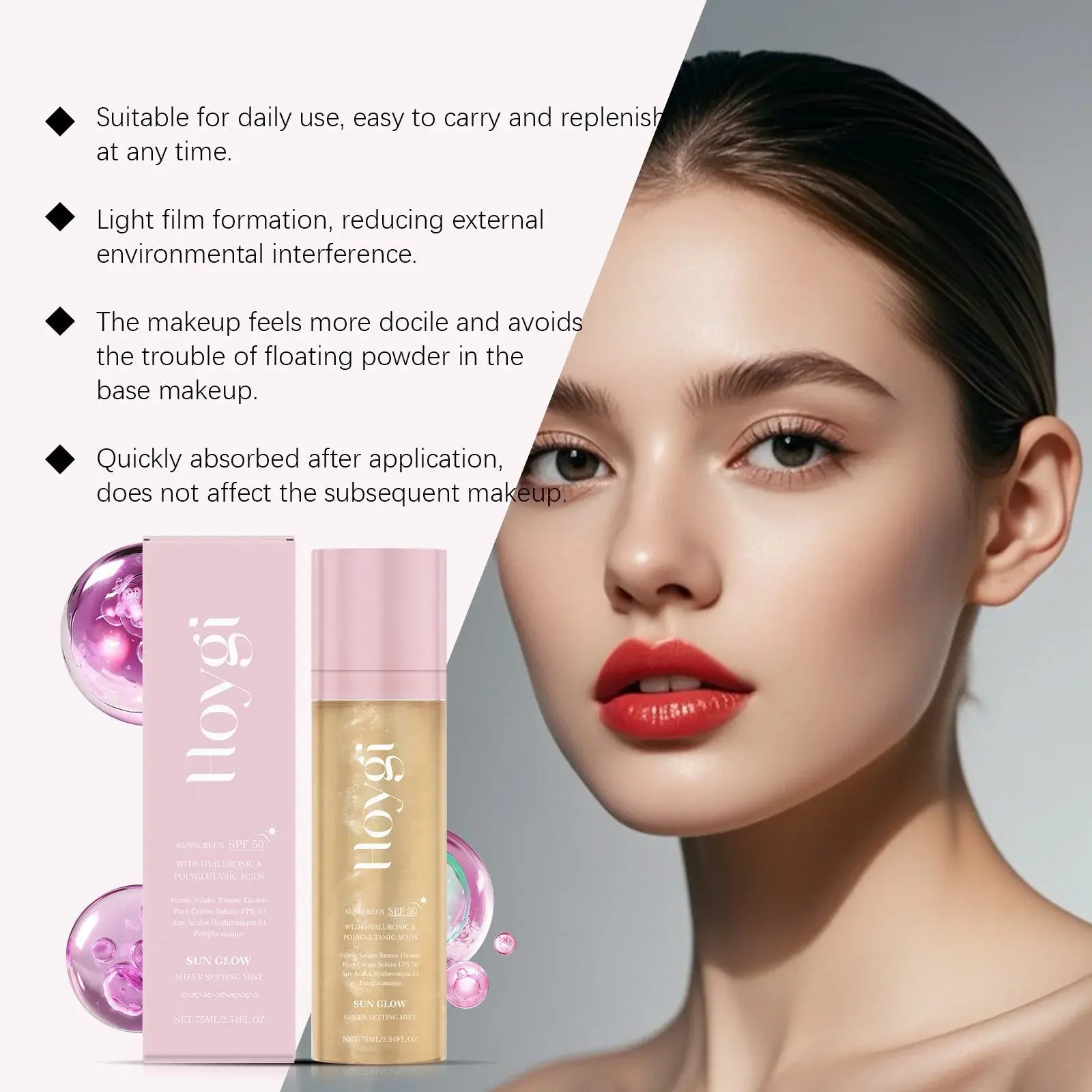 Moisturizing Protection Spray with Oil Control & Matte Finish - Hoygi 7 HO A05 0879 01 58357309