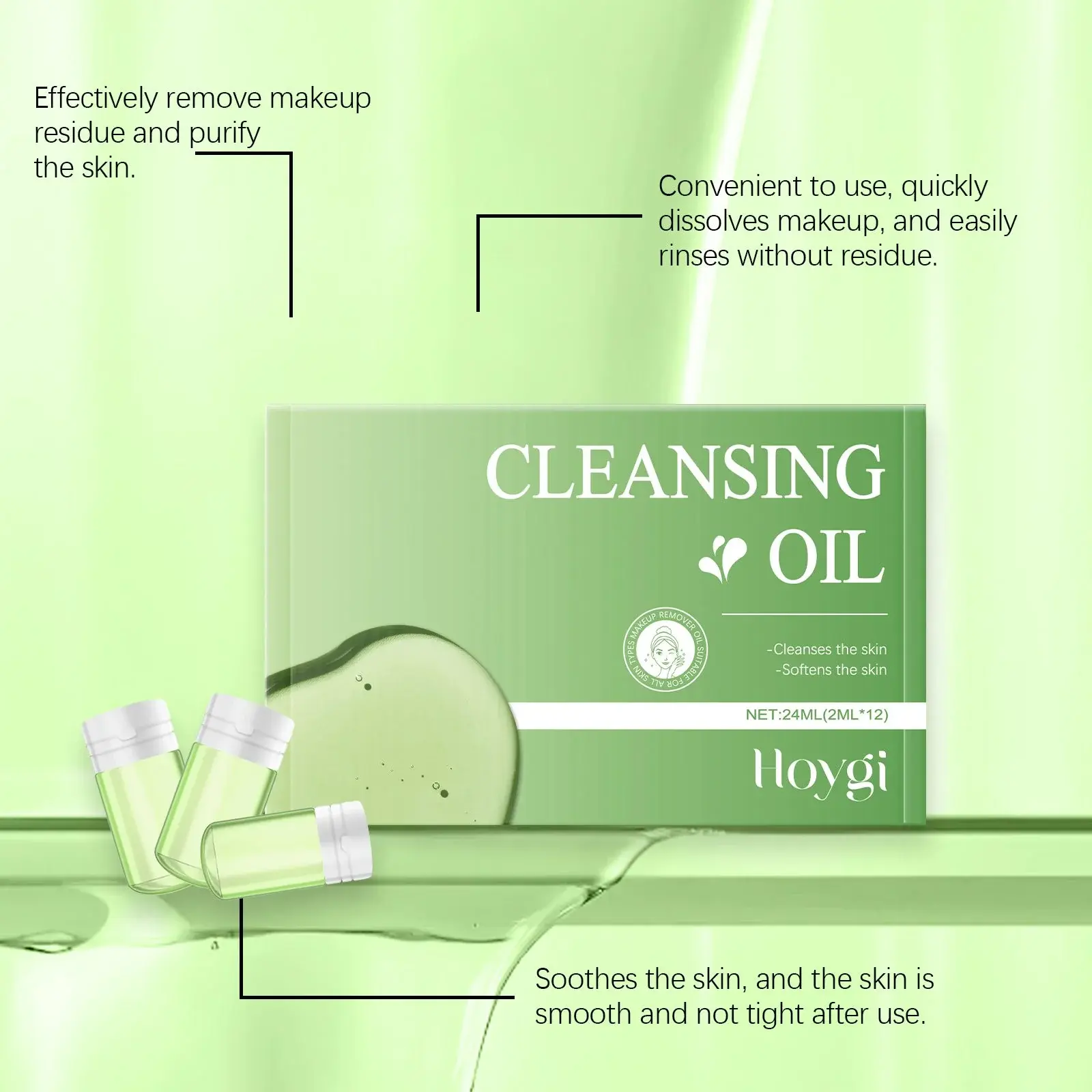 Mini Portable Gentle Cleansing Oil - Non-Sticky Refreshing Formula - Hoygi 6 HO A05 0890 01 69707669