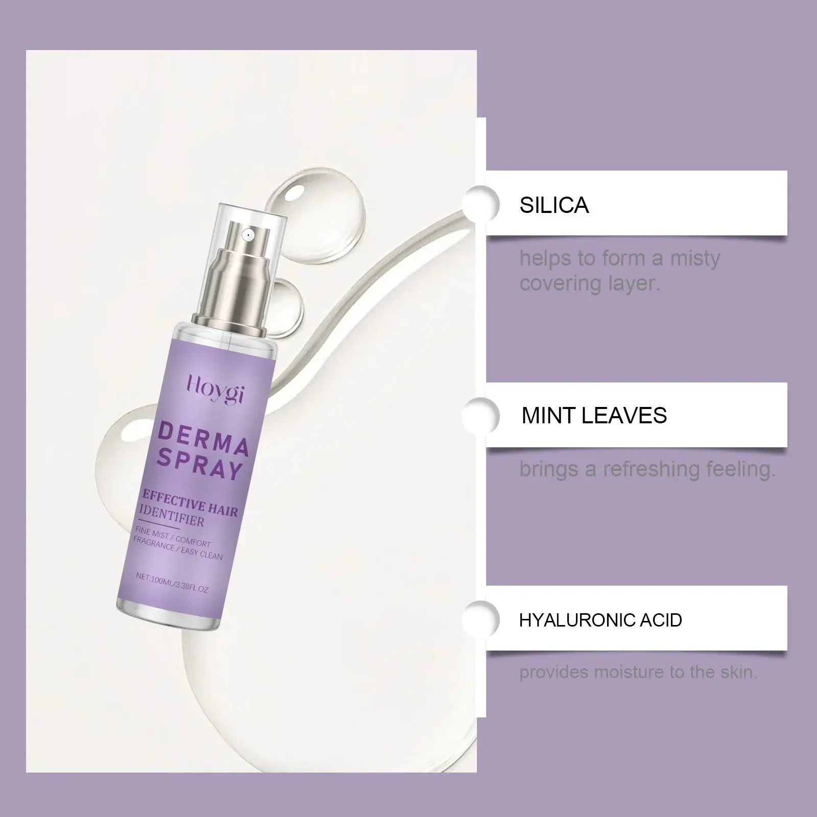 Facial Hair Softening Spray for Smooth Shaving & Hydration - Hoygi 8 HO A05 0894 01 31775611