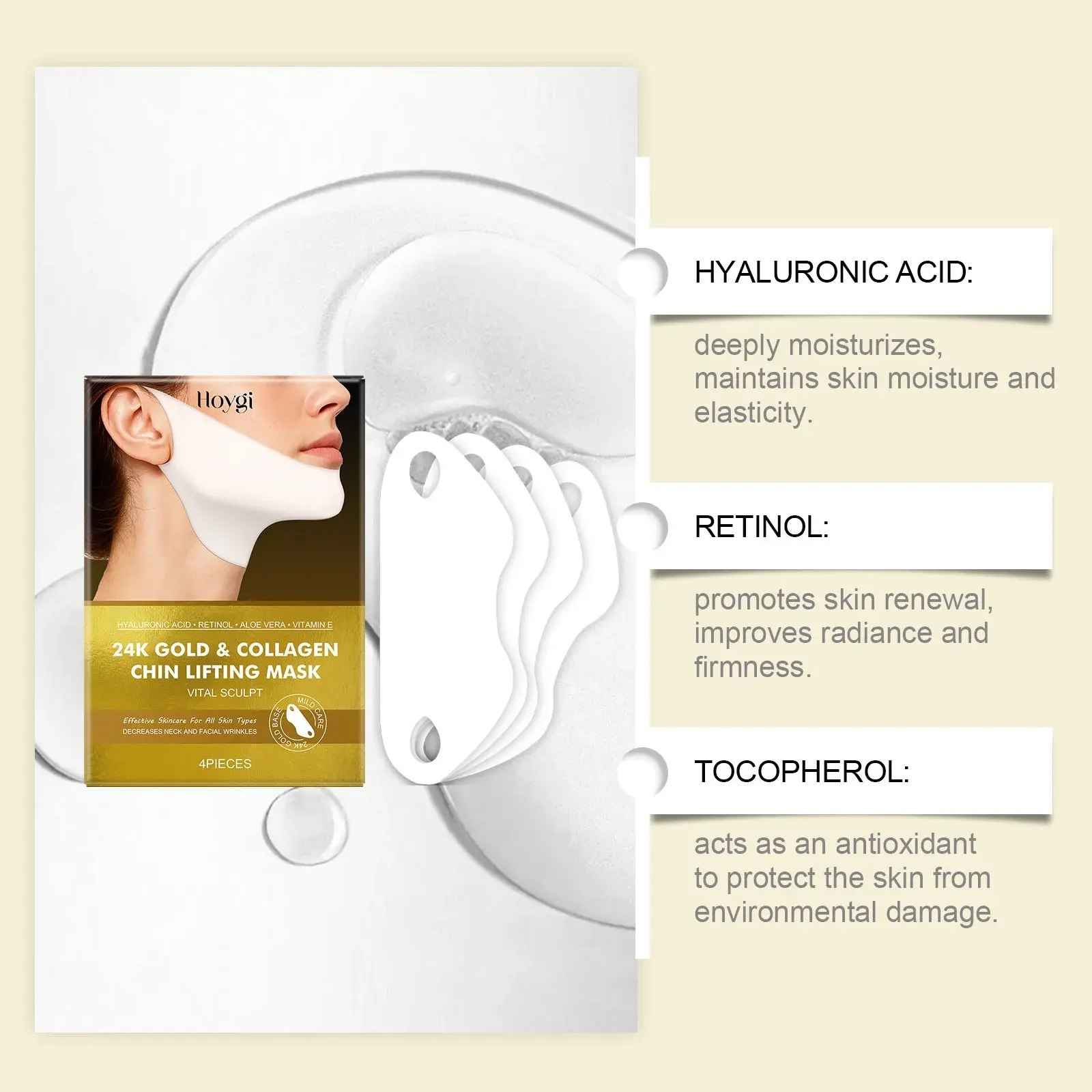 Firming Mask with Hyaluronic Acid & Retinol for Face and Neck 9 HO A05 0900 01 21650154