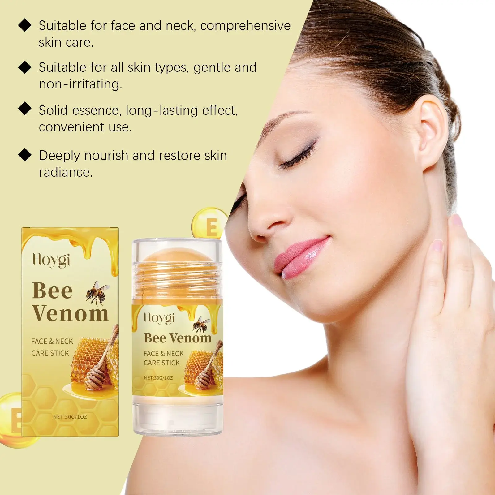 Bee Venom Neck & Face Stick: Firming & Hydrating Formula - Hoygi 8 HO A05 0912 01 49100148