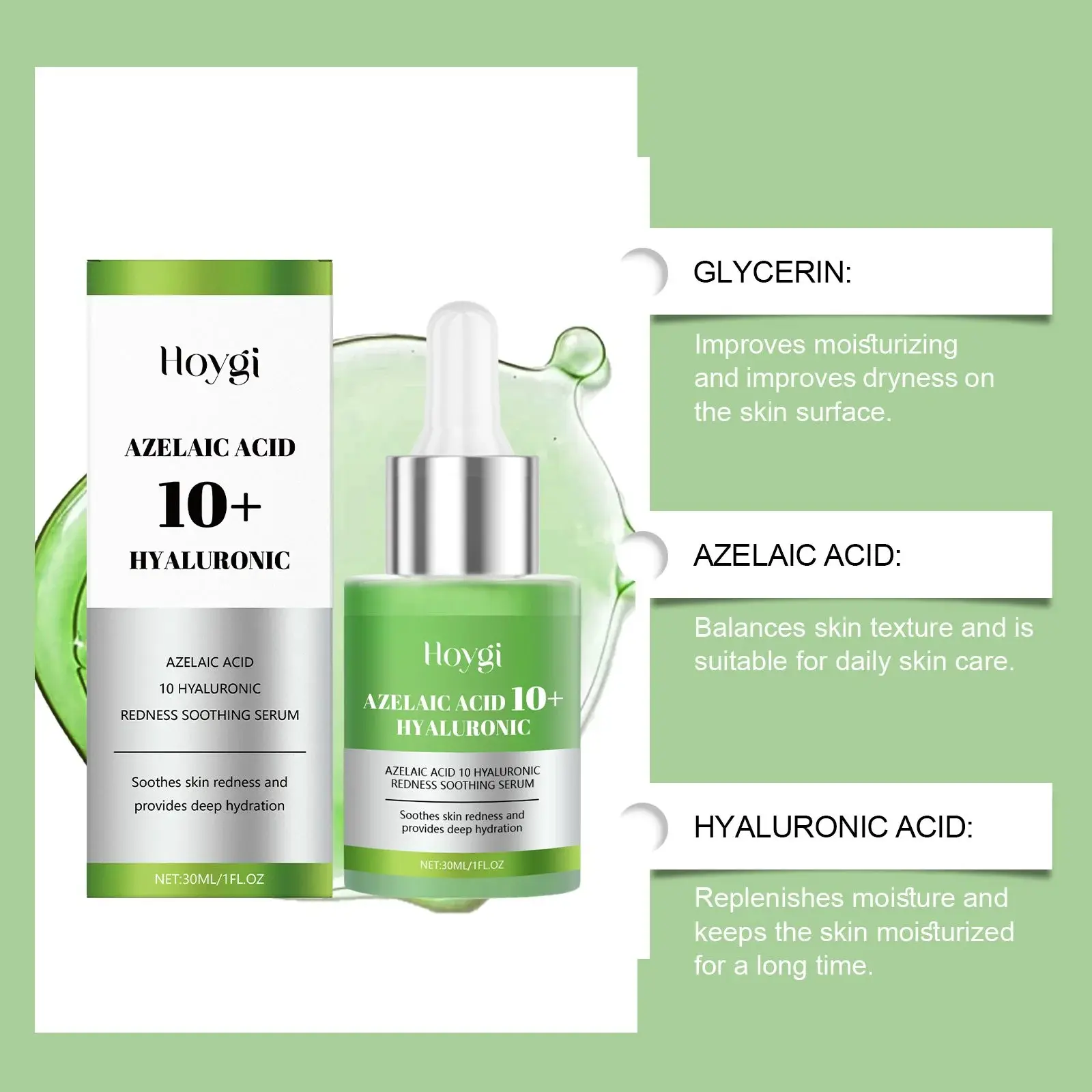 Hyaluronic Acid Soothing Serum - Hydrating & Moisturizing Facial Essence 8 HO A05 0929 03 30641266