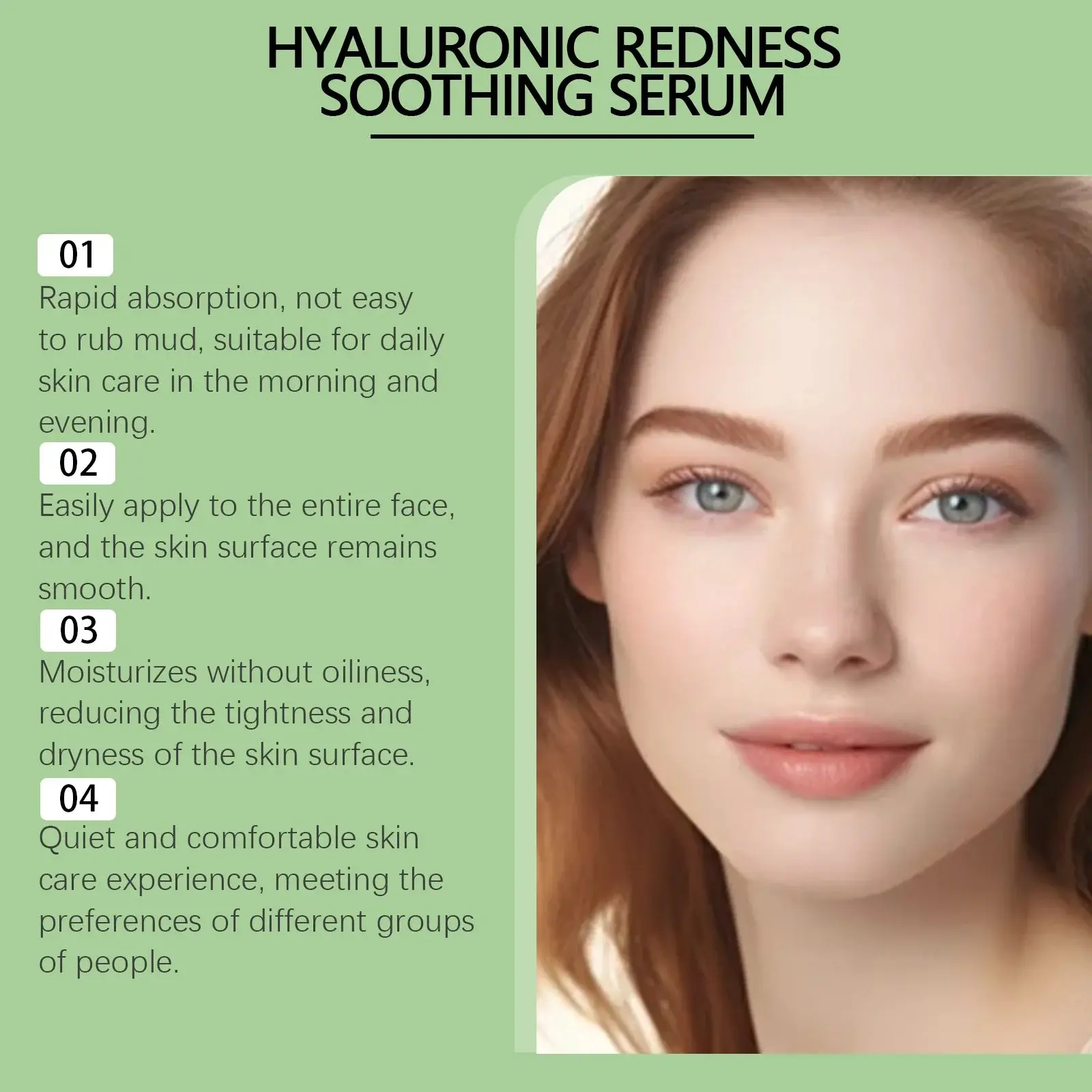Hyaluronic Acid Soothing Serum - Hydrating & Moisturizing Facial Essence 5 HO A05 0929 03 91080629