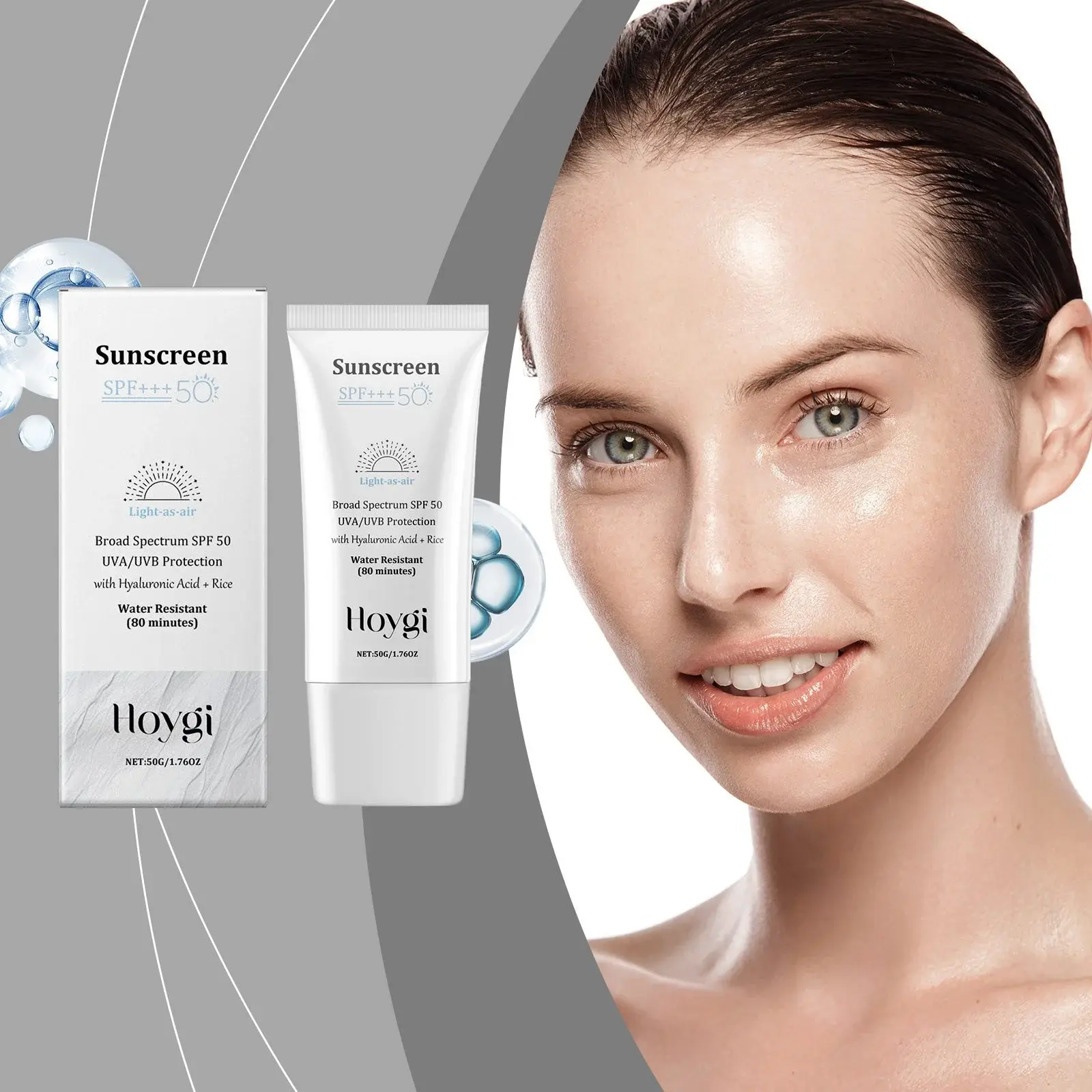 Hyaluronic Acid Rice Face Cream for Lightweight Hydration - Hoygi 2 HO A05 0931 01 81325966