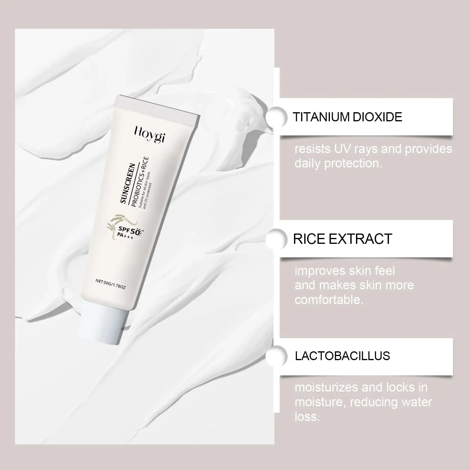 Light Moisturizing Protective Cream with UV Protection - Hoygi 6 HO A05 0935 01 31002516