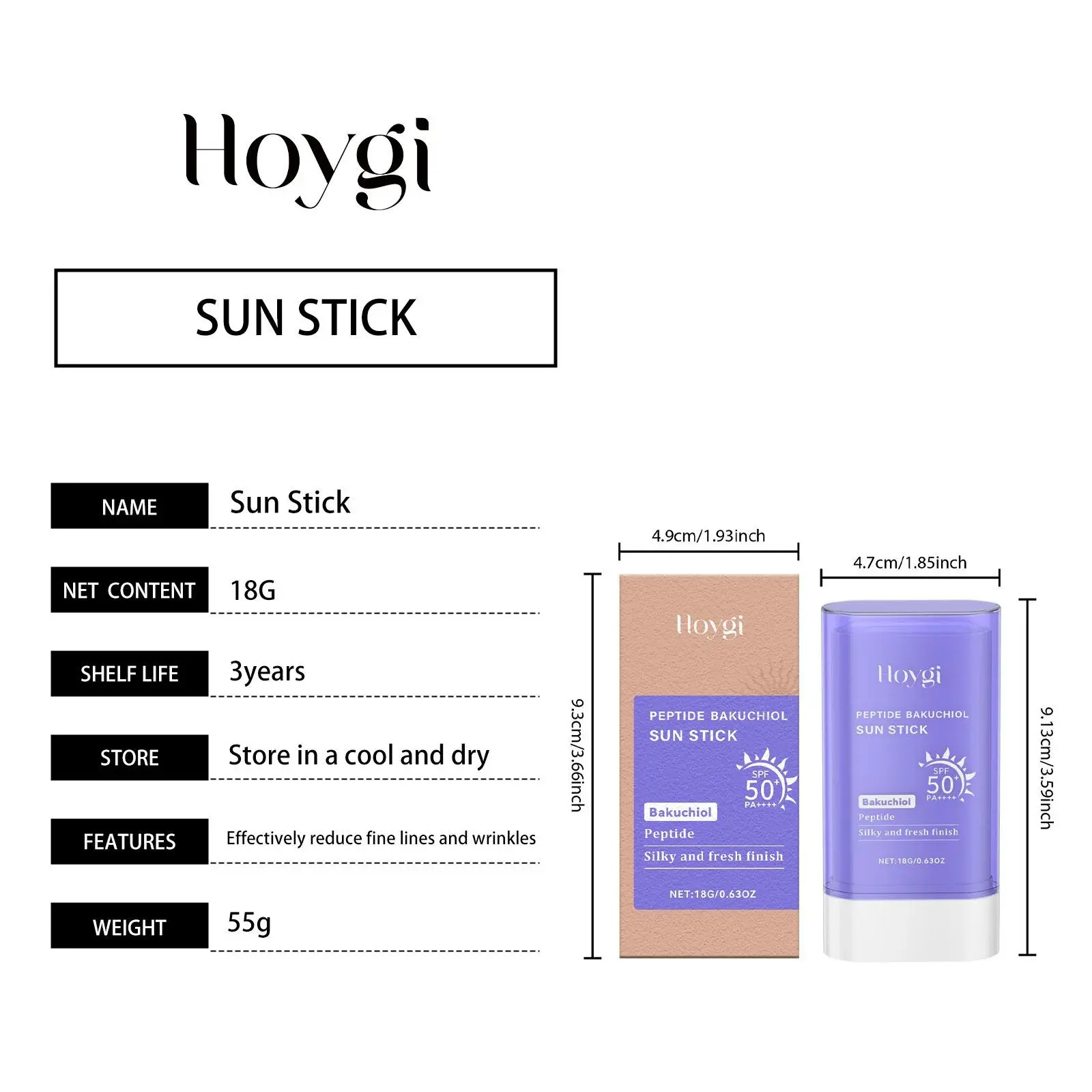 UV Protection Stick Moisturizing & Non-Sticky Hydrating - Hoygi 1 HO A05 0939 01 90291691