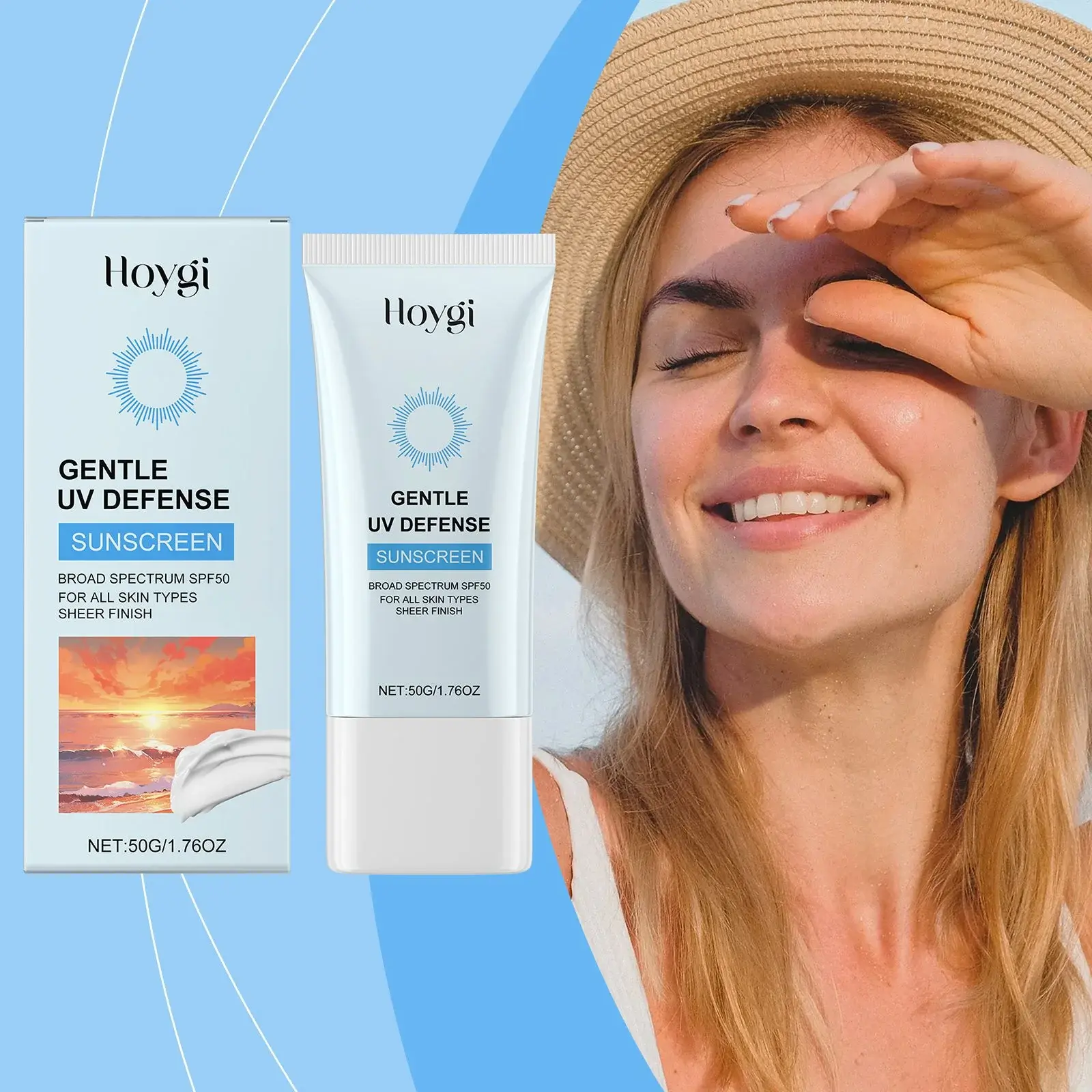 Moisturizing Face Cream with UV Protection - Non-Greasy & Soothing - Hoygi 2 HO A05 0943 01 22109409