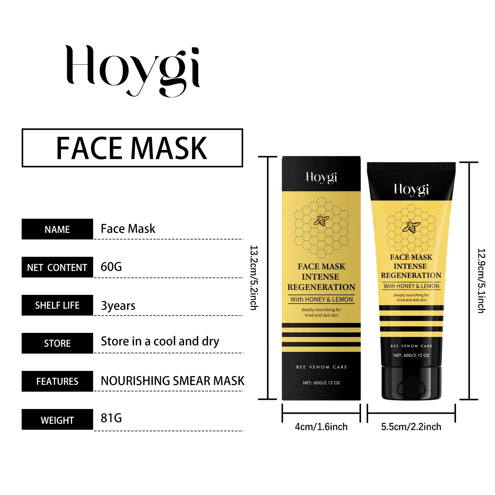 Deep Nourishing Facial Mask for Hydrating & Brightening - Hoygi 1 HO A05 0946 01 42314602