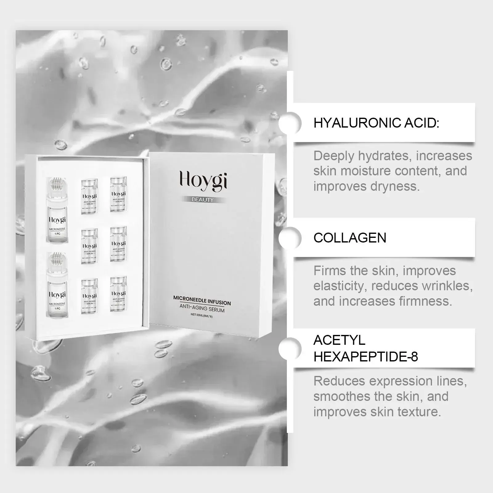 Face Roller Care Set with Firming Essence - Hoygi 5 HO A05 0947 02 79607224