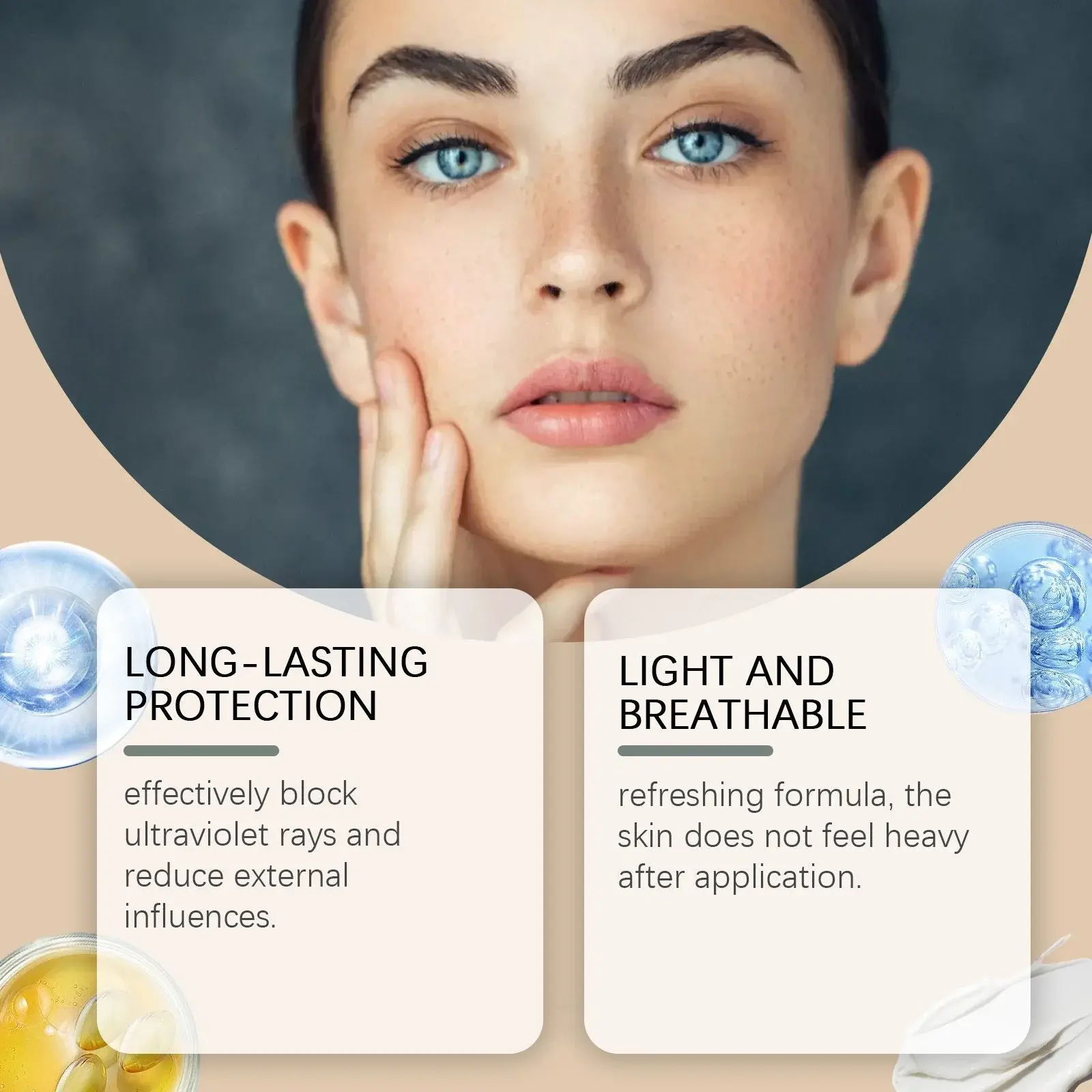 Light Protective Cream - Lightweight & Non-Sticky UV Shield 9 HO A05 0949 01 29978340