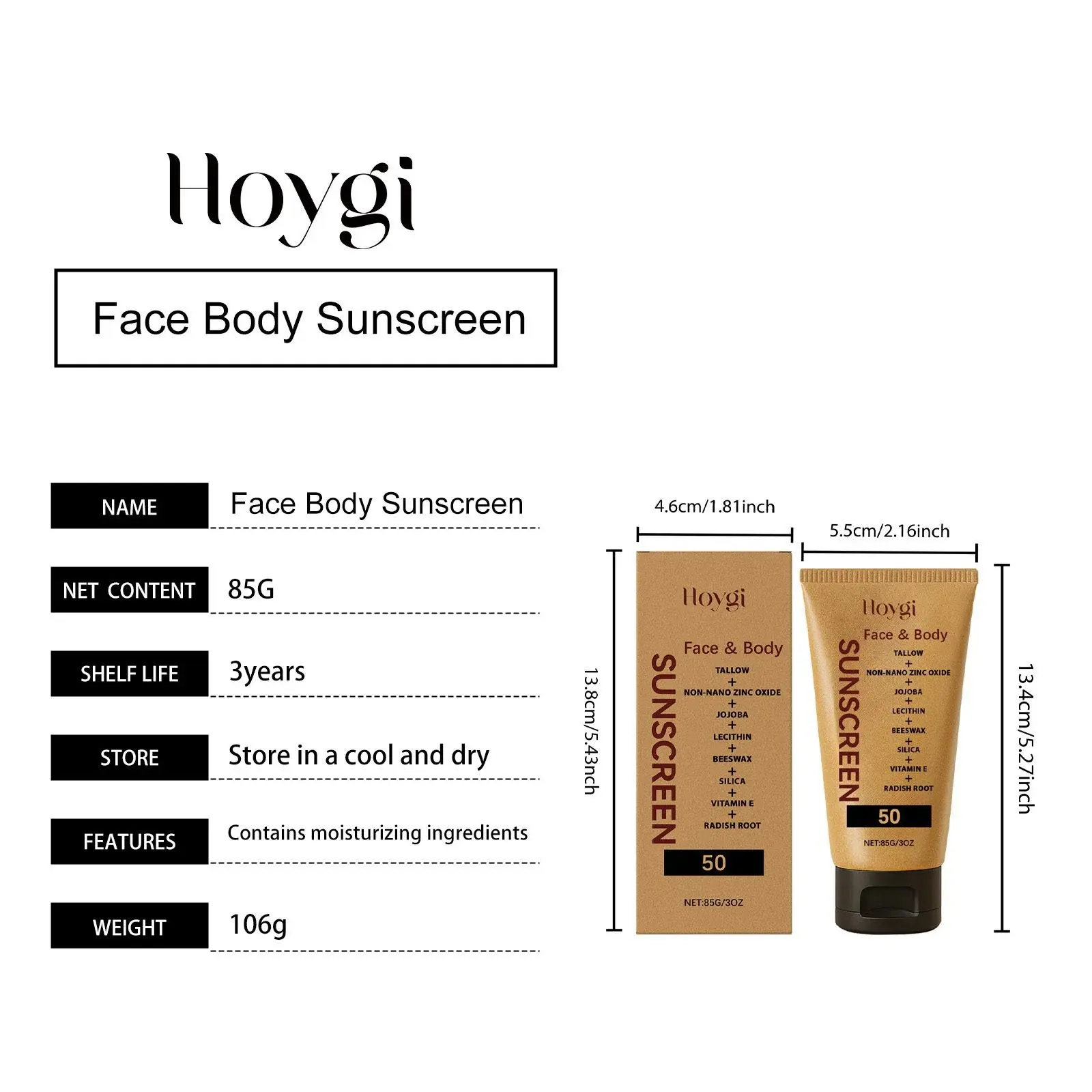 Light Protective Cream - Lightweight & Non-Sticky UV Shield 1 HO A05 0949 01 58582140