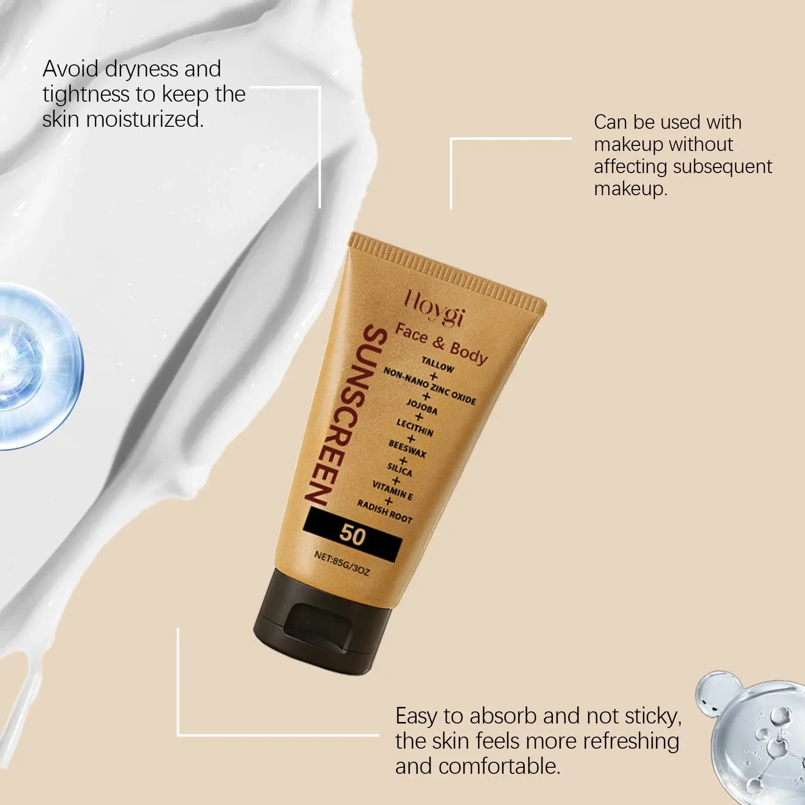 Light Protective Cream - Lightweight & Non-Sticky UV Shield 8 HO A05 0949 01 72469499