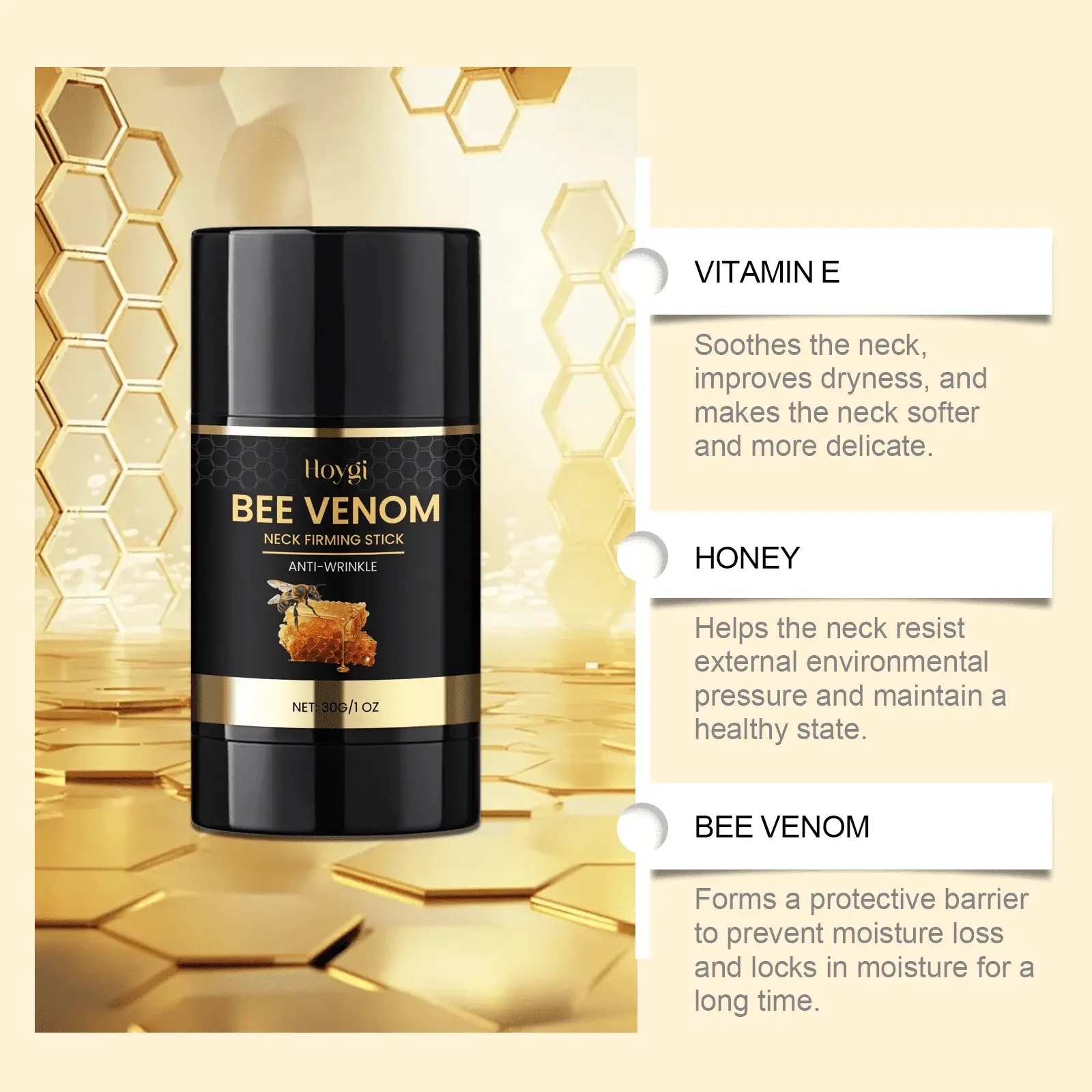 Bee Venom Neck Firming Stick for Moisturizing & Nourishing - Hoygi 8 HO A05 0951 01 96471692