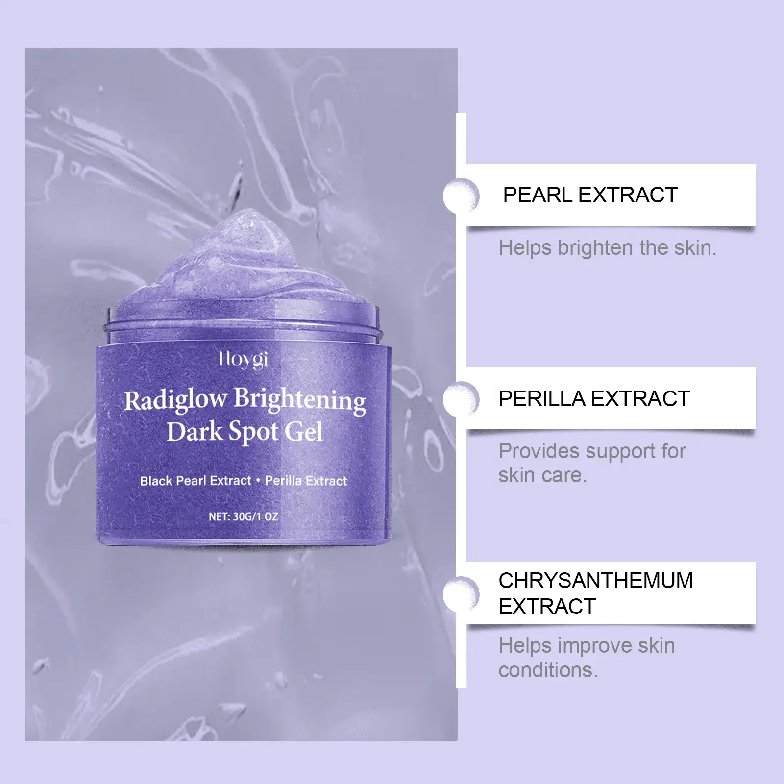 Facial Care Gel: Hydrating & Spot Nourishing Formula | Hoygi 8 HO A05 0954 01 90490467