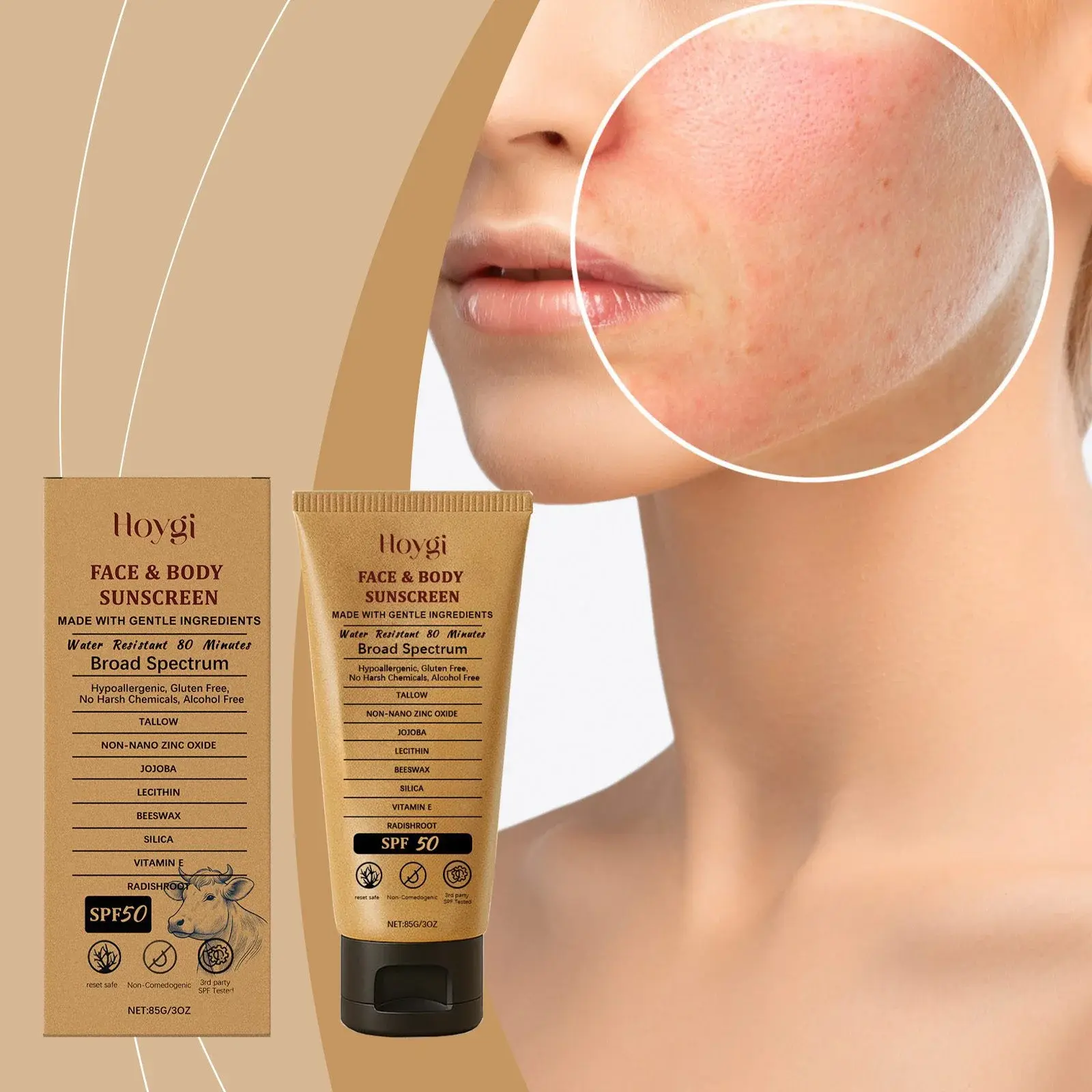 Tallow Moisturizing Cream - Lightweight Protective Formula for Face & Body 2 HO A05 0961 01 14481907