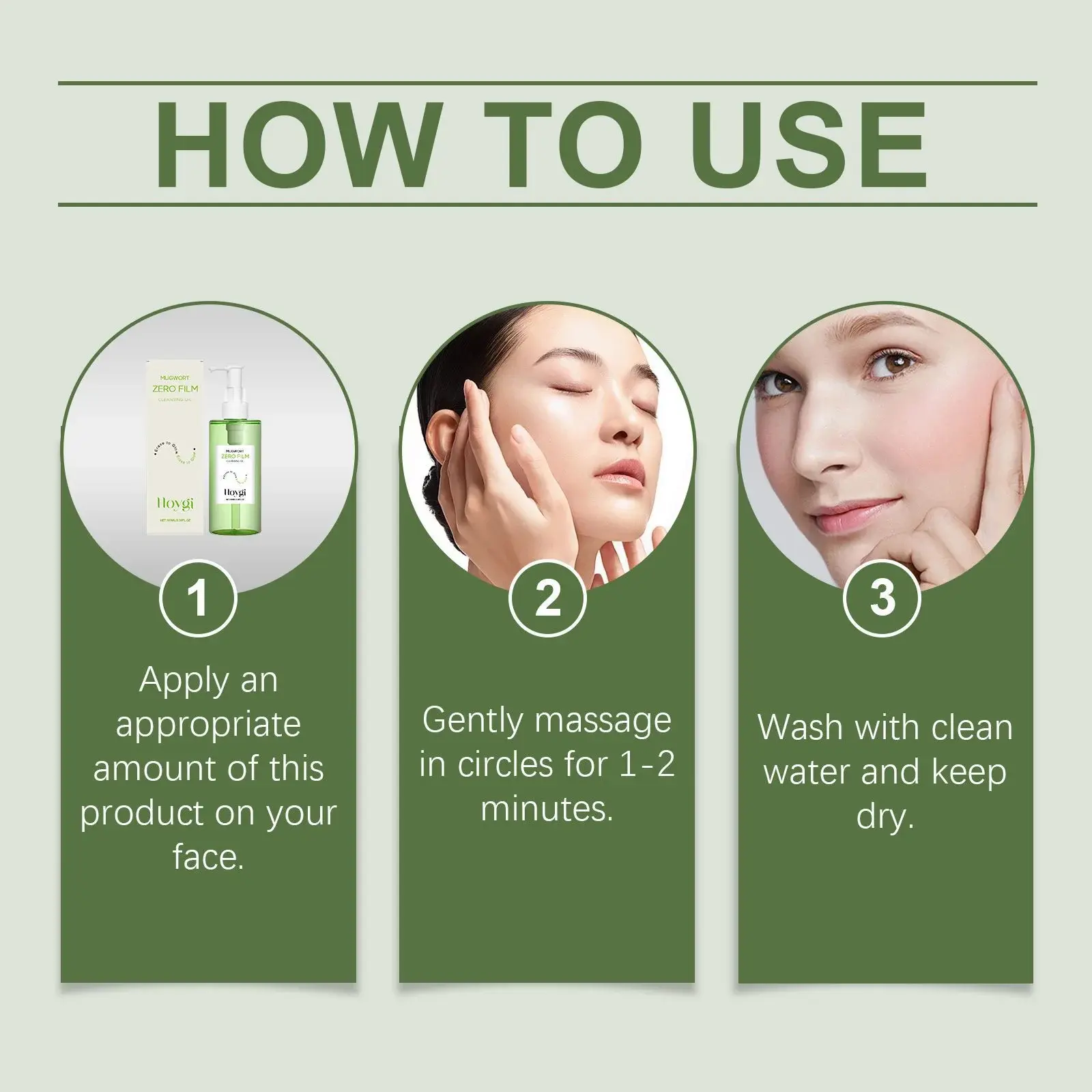 Gentle Soothing Makeup Remover Oil with Mugwort - Hoygi 4 HO A05 0963 01 59257541