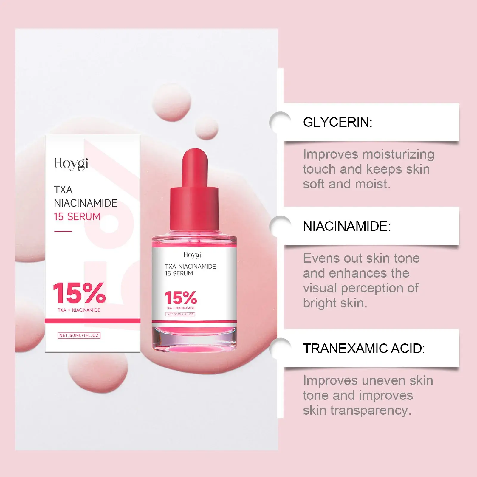Nicotinamide Radiant Facial Essence - Hydrating & Skin Refining Formula 5 HO A05 0968 01 98663684