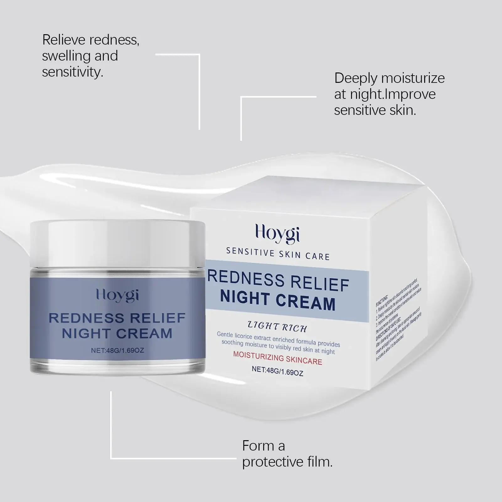 Soothing Moisturizing Night Cream for Sensitive Skin - Hoygi 7 HO A05 0971 01 25593276