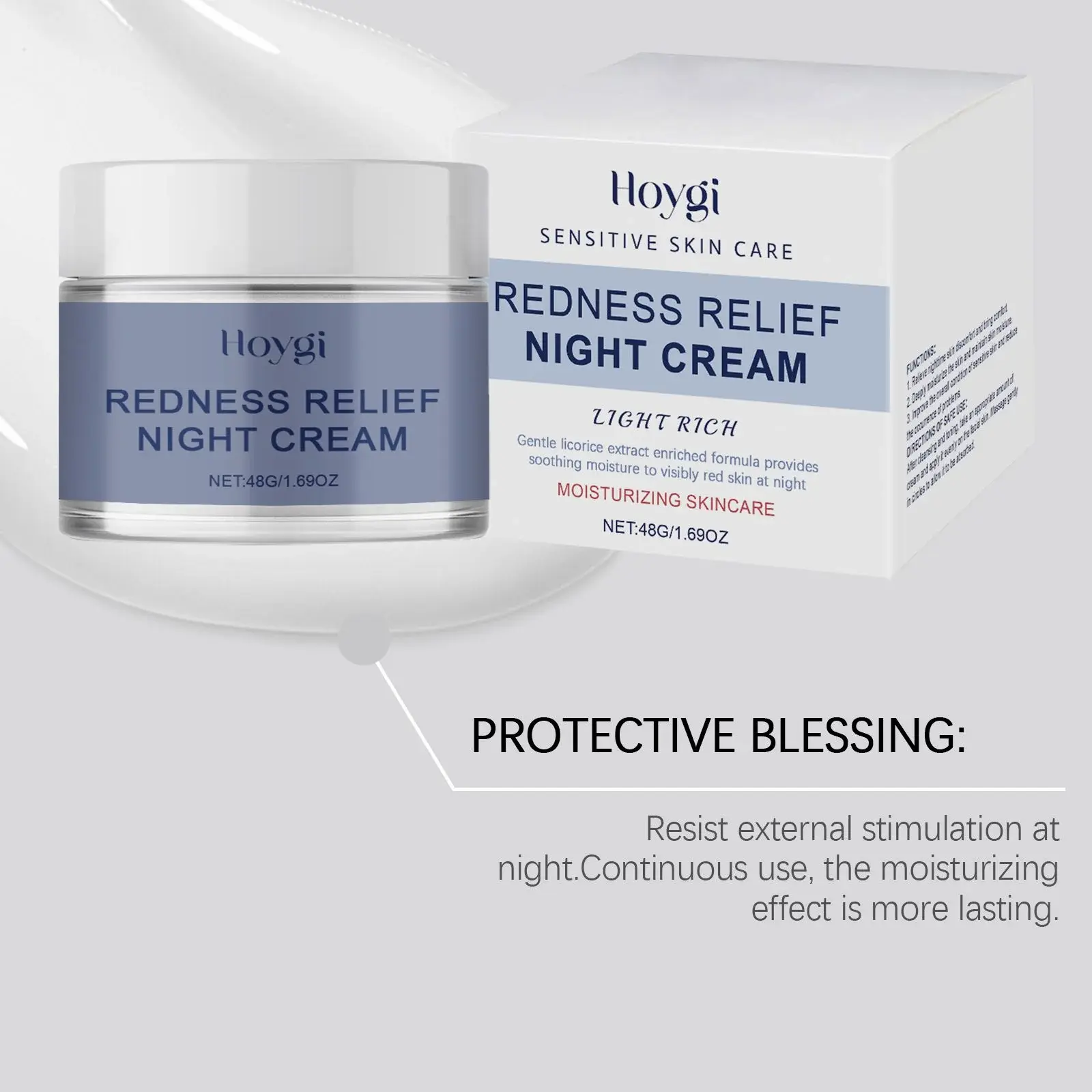 Soothing Moisturizing Night Cream for Sensitive Skin - Hoygi 6 HO A05 0971 01 46328481