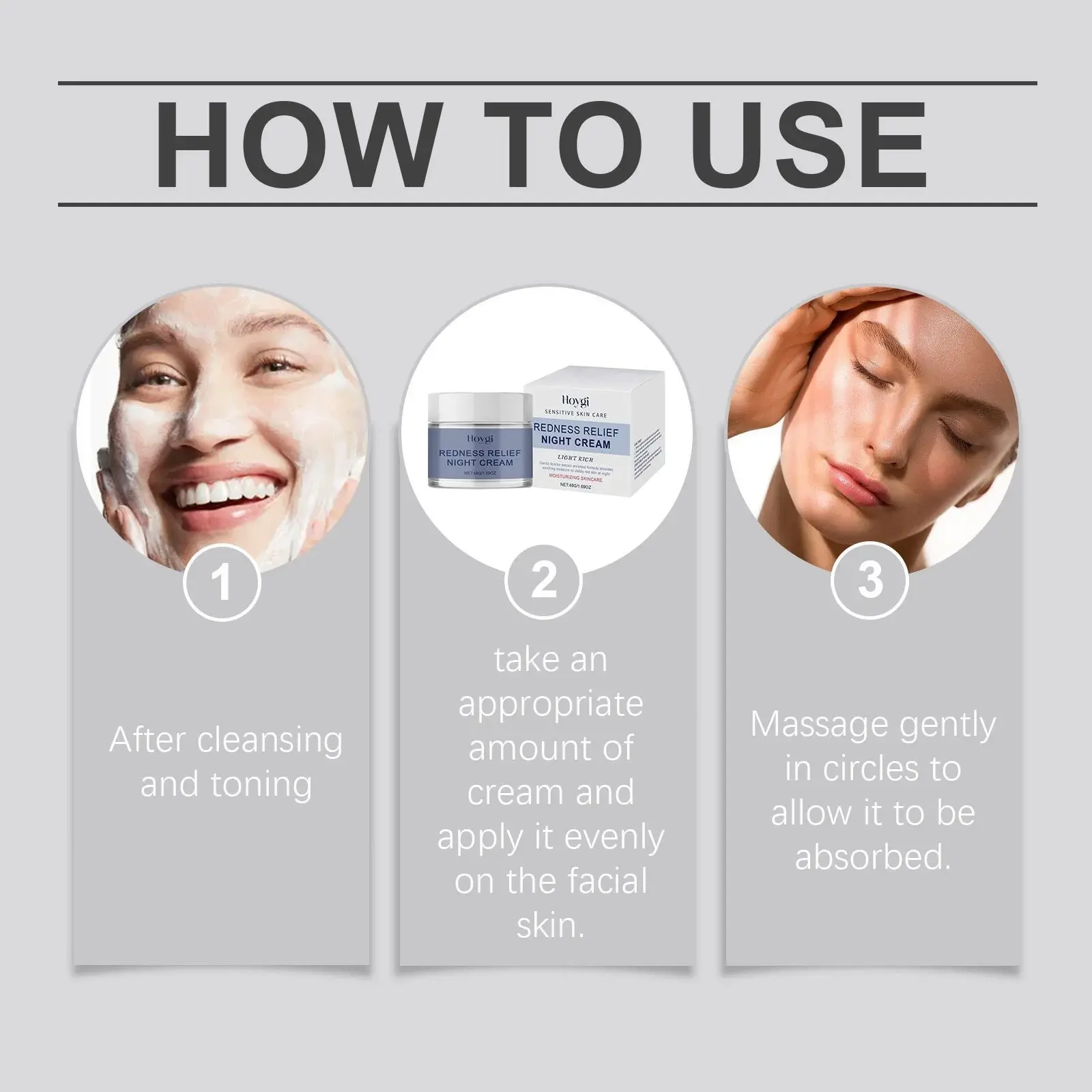 Soothing Moisturizing Night Cream for Sensitive Skin - Hoygi 4 HO A05 0971 01 50976744