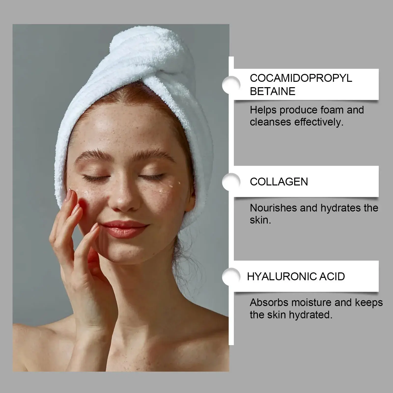 Collagen Moisturizing Facial Cleanser for Hydrating Pore Care - Hoygi 10 HO A05 0986 01 55764917