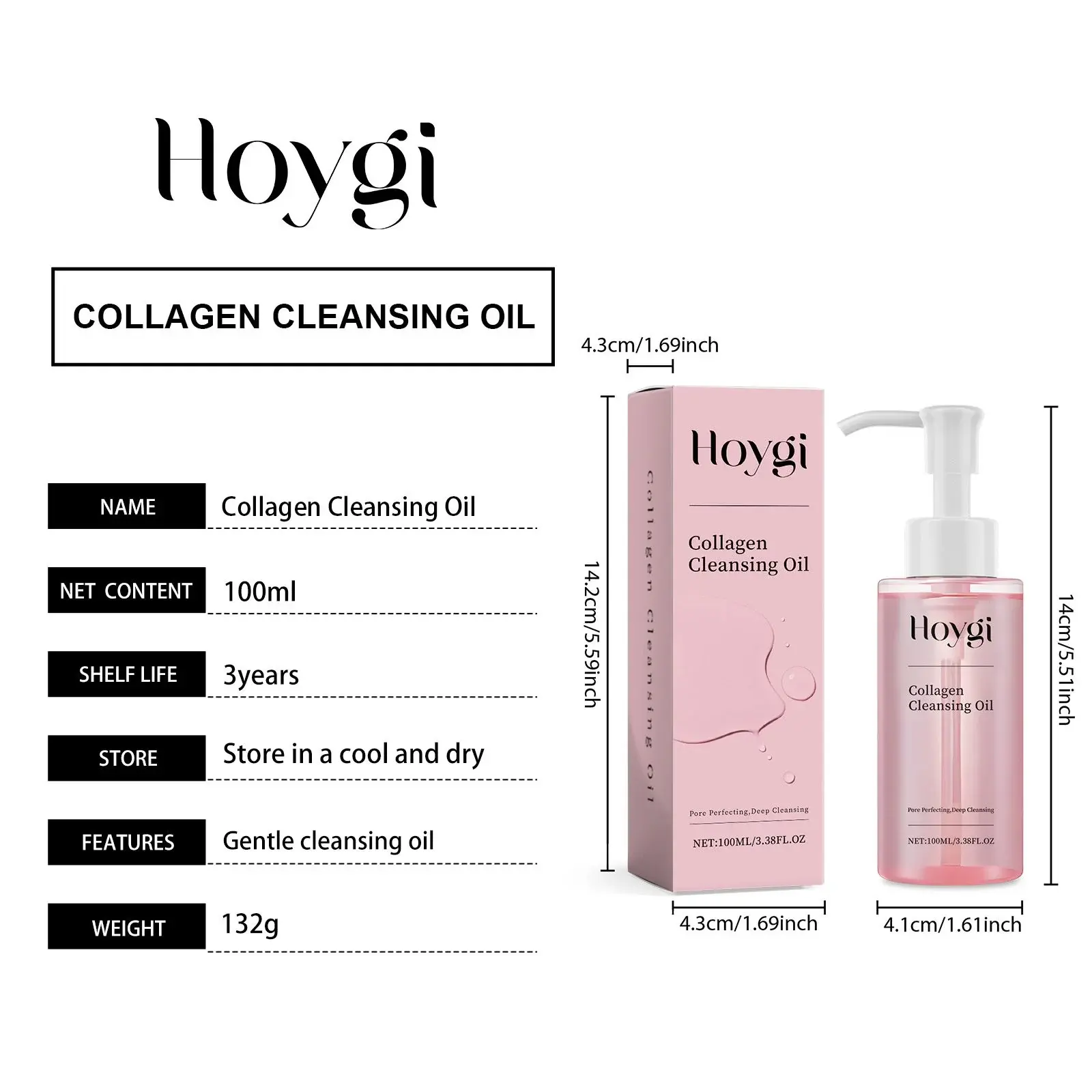 Gentle Emulsifying Makeup Remover Oil with Jojoba Seed - Hoygi 1 HO A05 0991 01 63415816