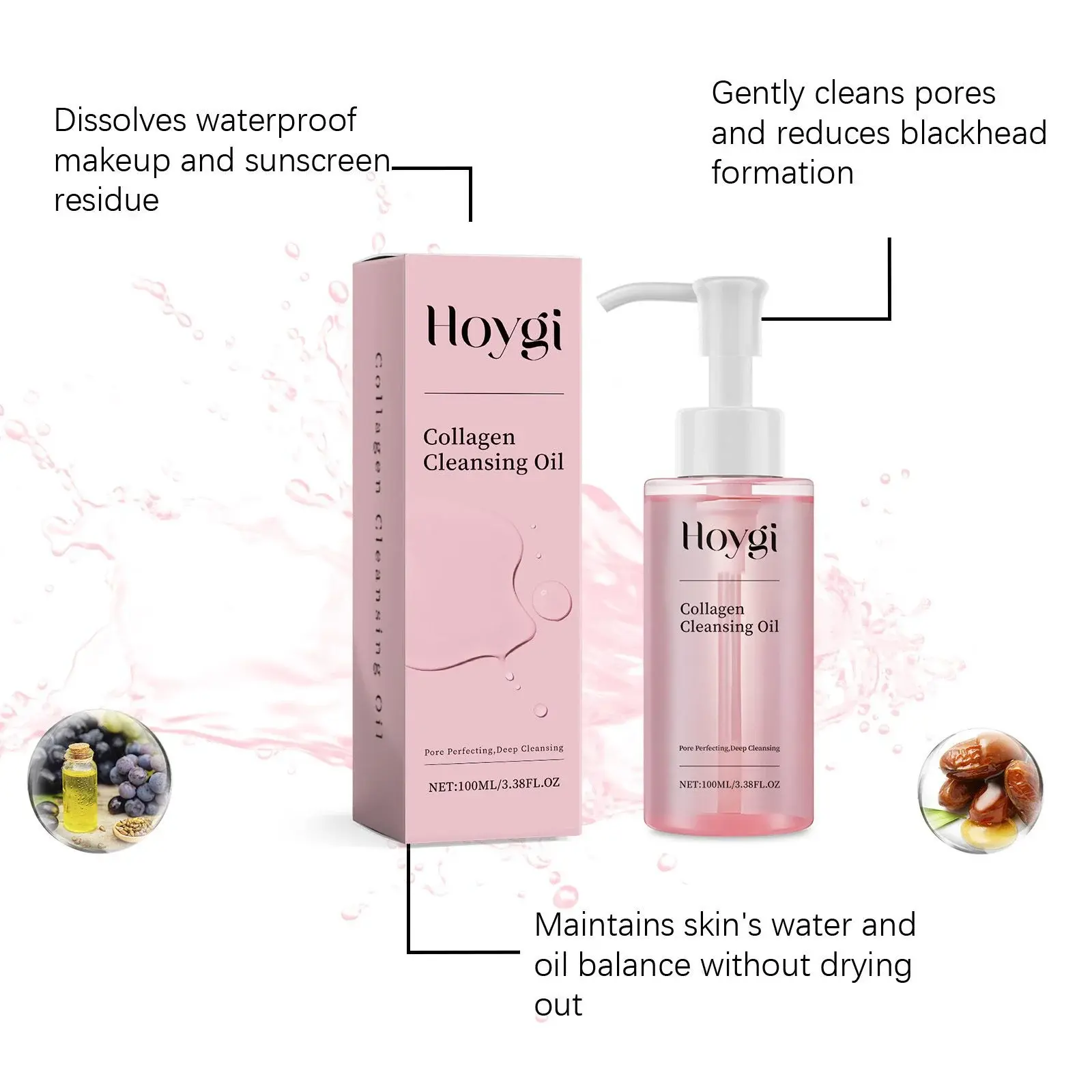 Gentle Emulsifying Makeup Remover Oil with Jojoba Seed - Hoygi 8 HO A05 0991 01 92063194