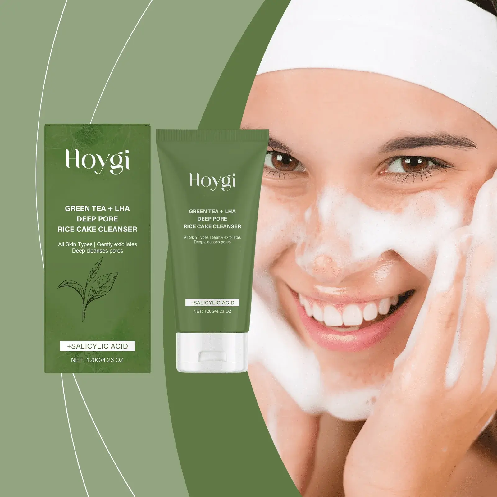 Green Tea Salicylic Acid Facial Cleanser for Gentle Pore Cleansing - Hoygi 2 HO A05 0999 01 92119385
