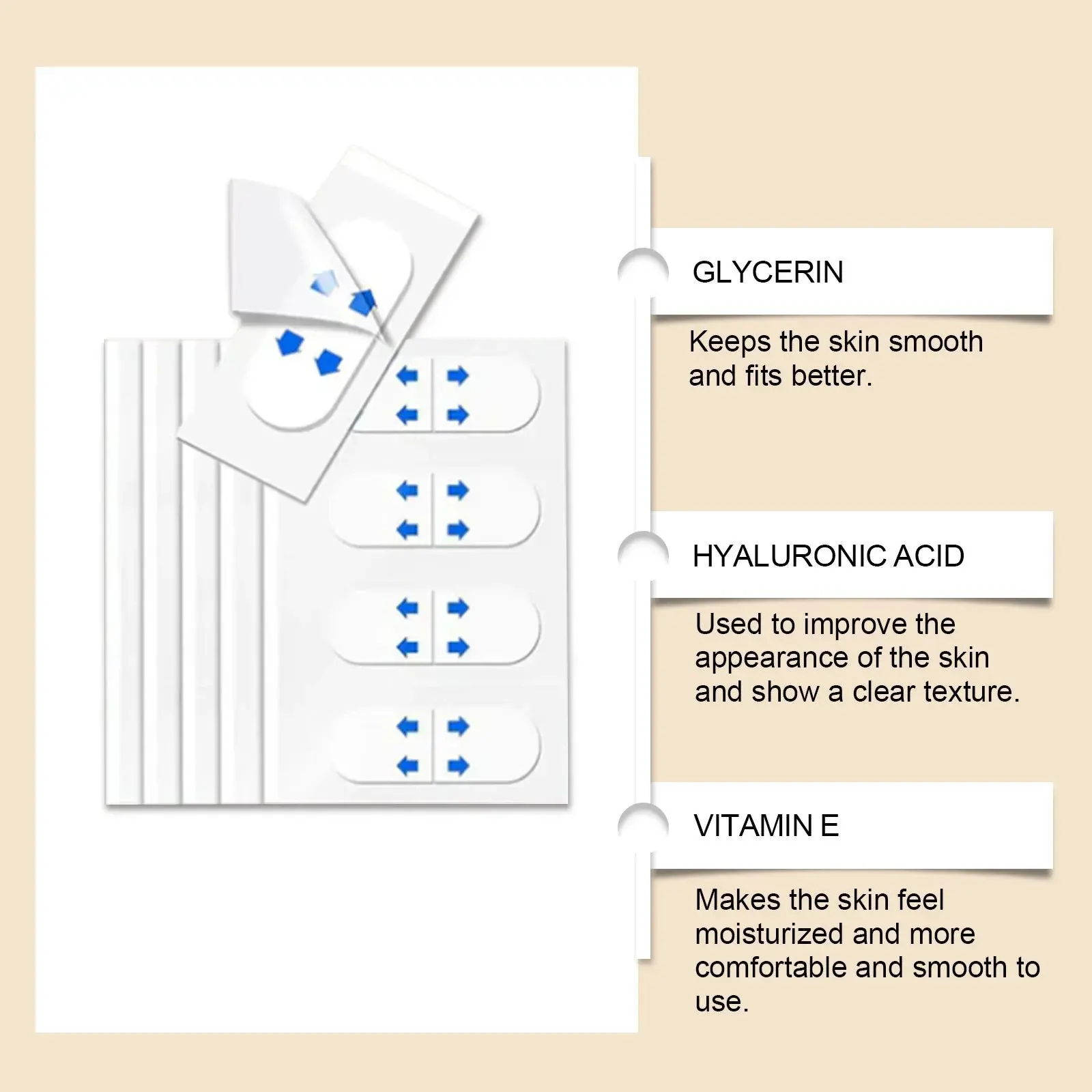 Invisible Face Lifting Patches V-Shape Tightening & Moisturizing Hoygi 5 HO A05 1006 01 27775386