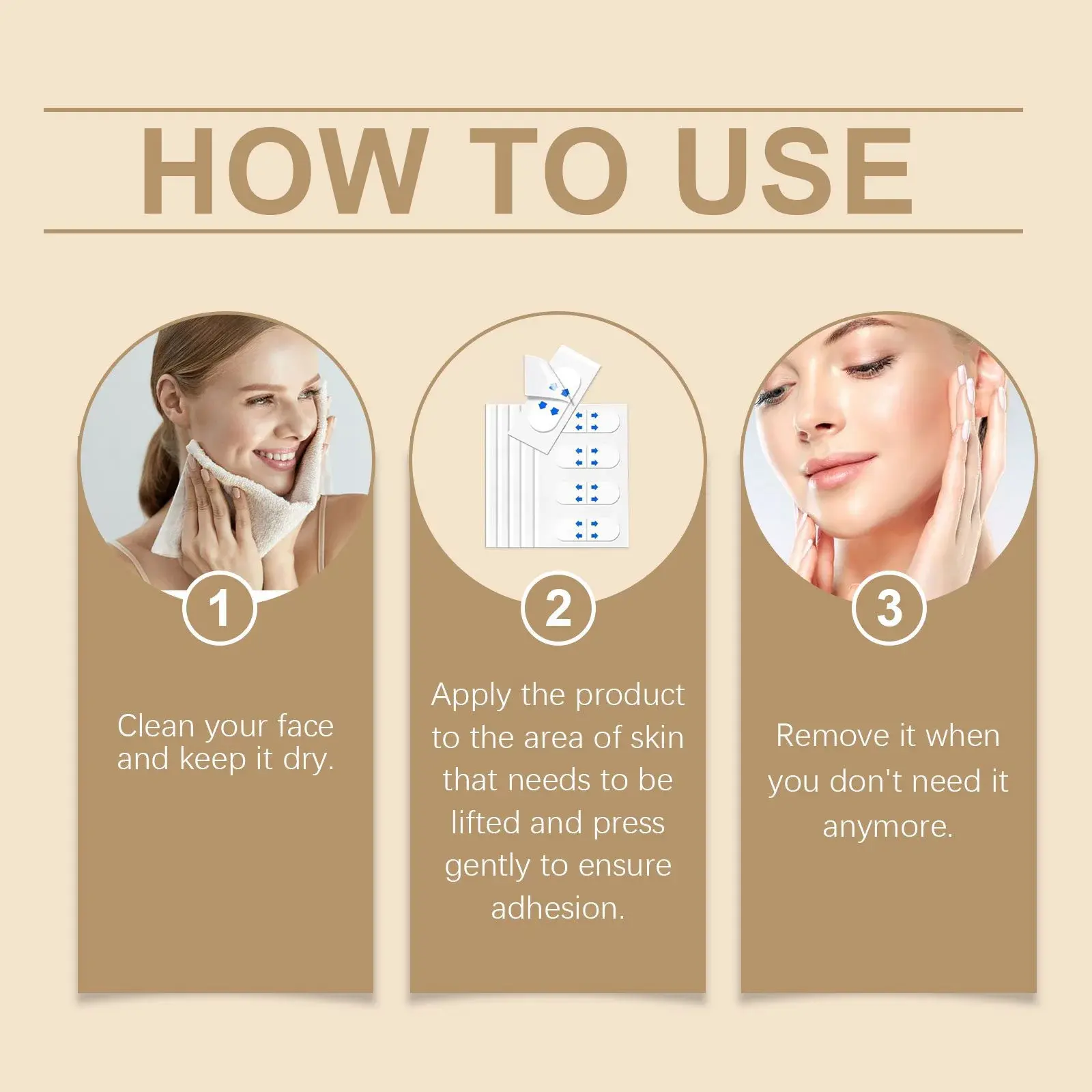 Invisible Face Lifting Patches V-Shape Tightening & Moisturizing Hoygi 4 HO A05 1006 01 72388517
