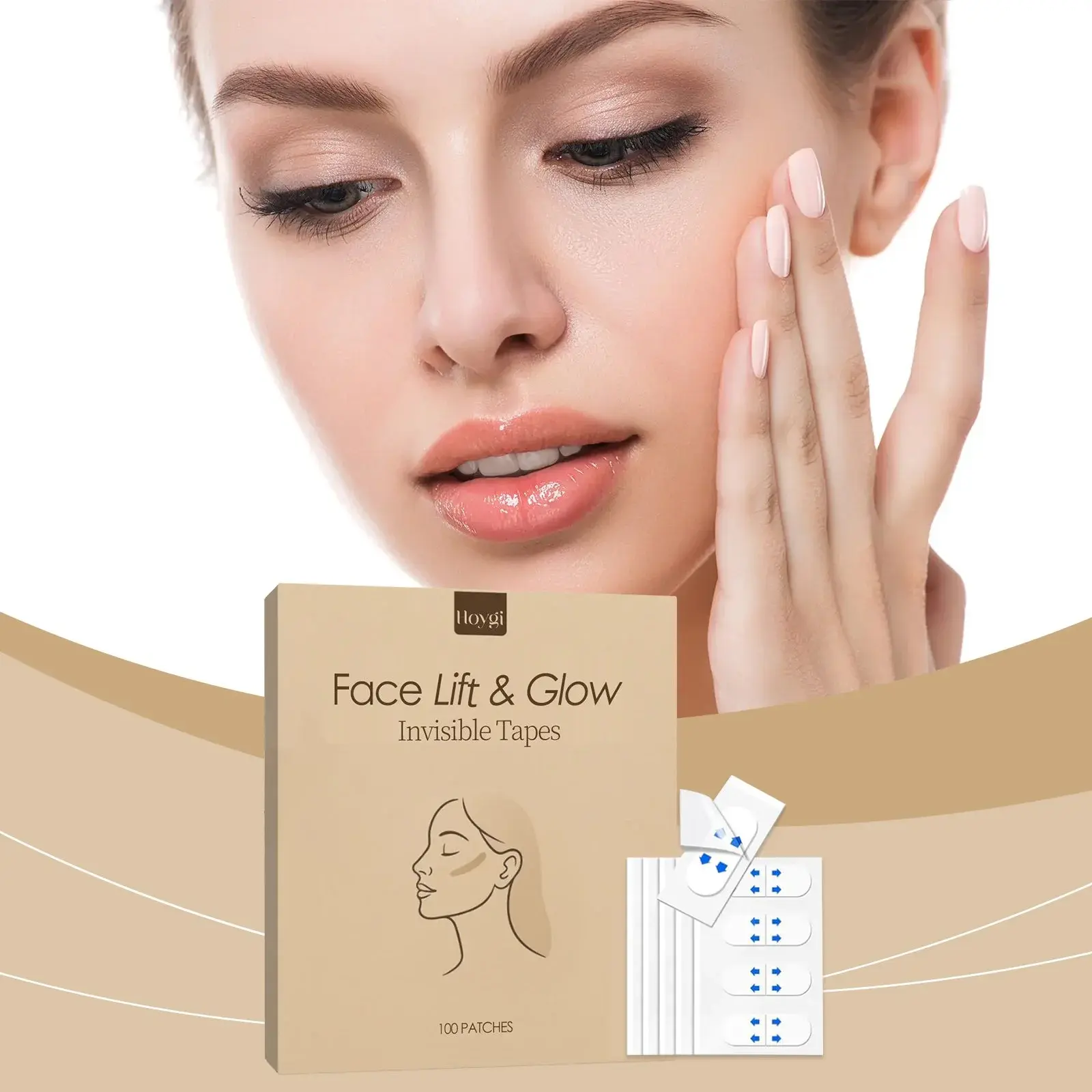 Invisible Face Lifting Patches V-Shape Tightening & Moisturizing Hoygi 2 HO A05 1006 01 79608360