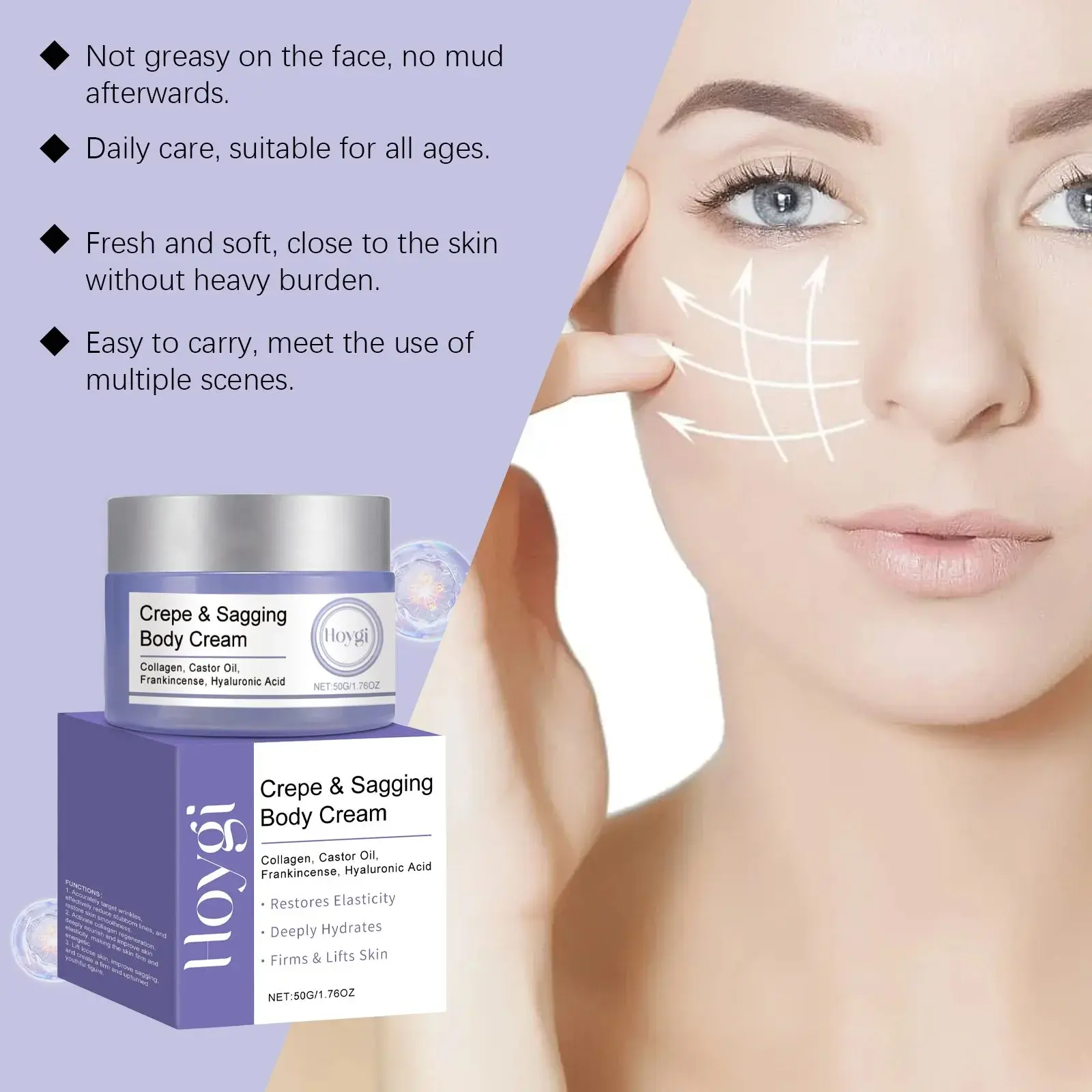 Firming Moisturizing Cream for Face & Neck - Hydrating & Smoothing - Hoygi 8 HO A05 1013 01 56419937