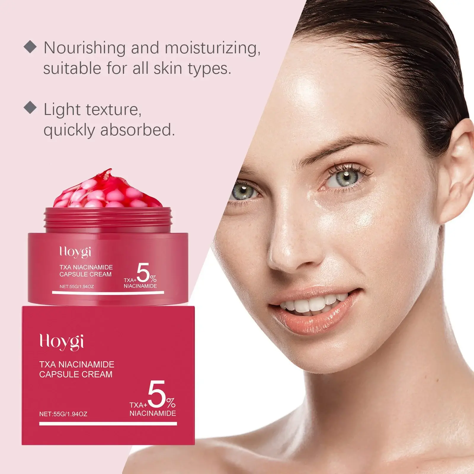 Nicotinamide Moisturizing Capsule Cream Hydrating Face Moisturizer - Hoygi 6 HO A05 1020 01 52979437