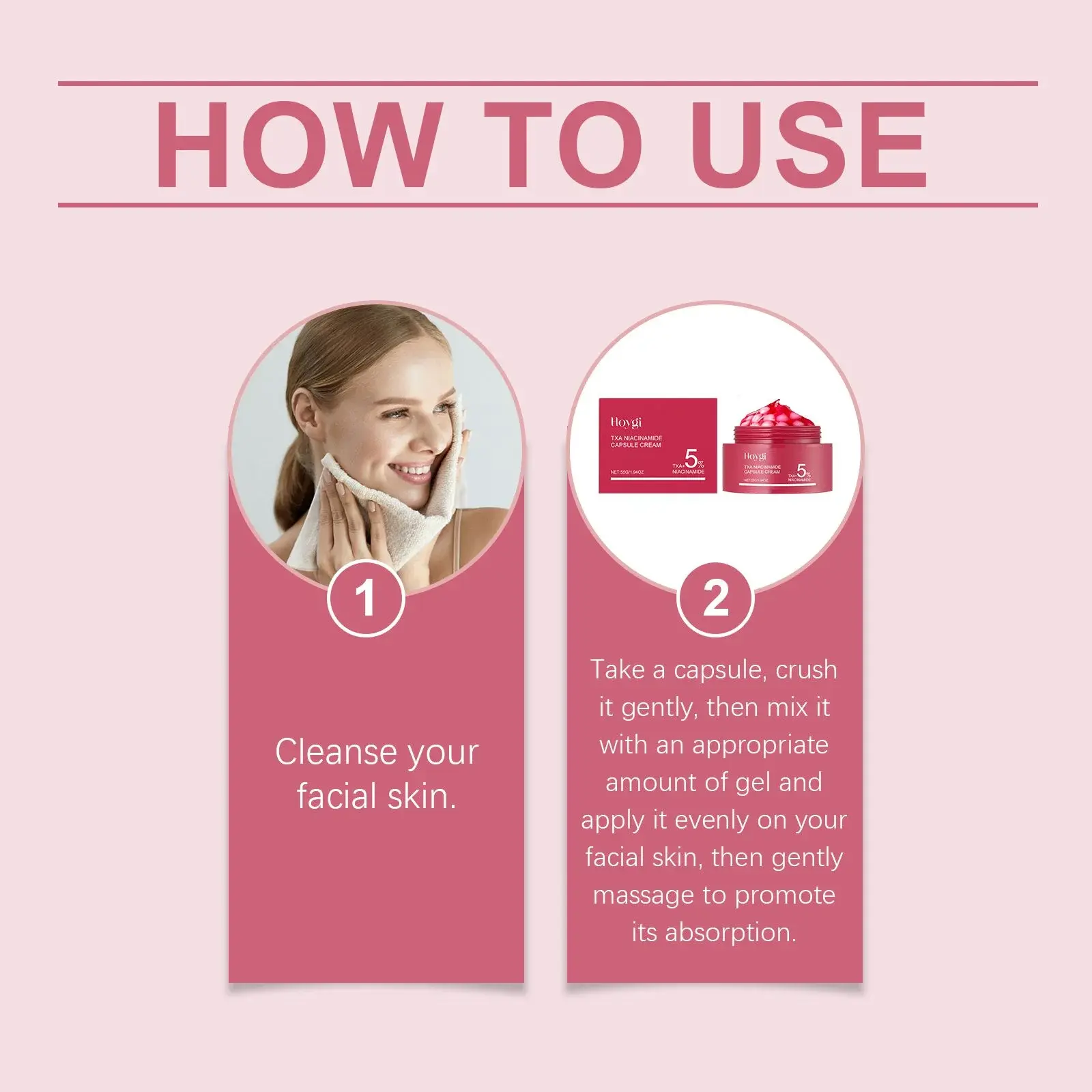 Nicotinamide Moisturizing Capsule Cream Hydrating Face Moisturizer - Hoygi 4 HO A05 1020 01 62344551
