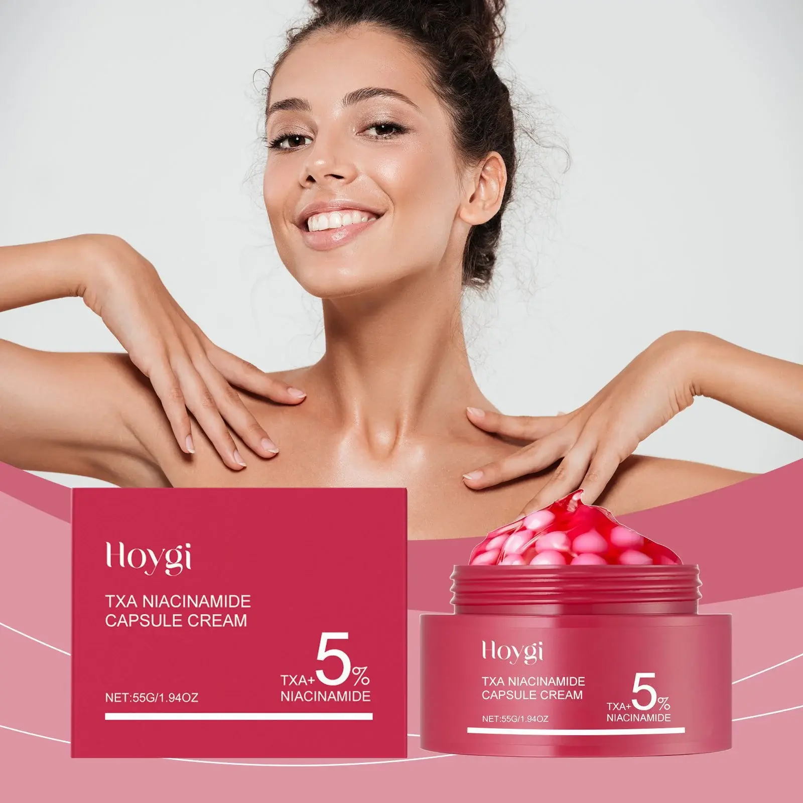 Nicotinamide Moisturizing Capsule Cream Hydrating Face Moisturizer - Hoygi 2 HO A05 1020 01 94361815