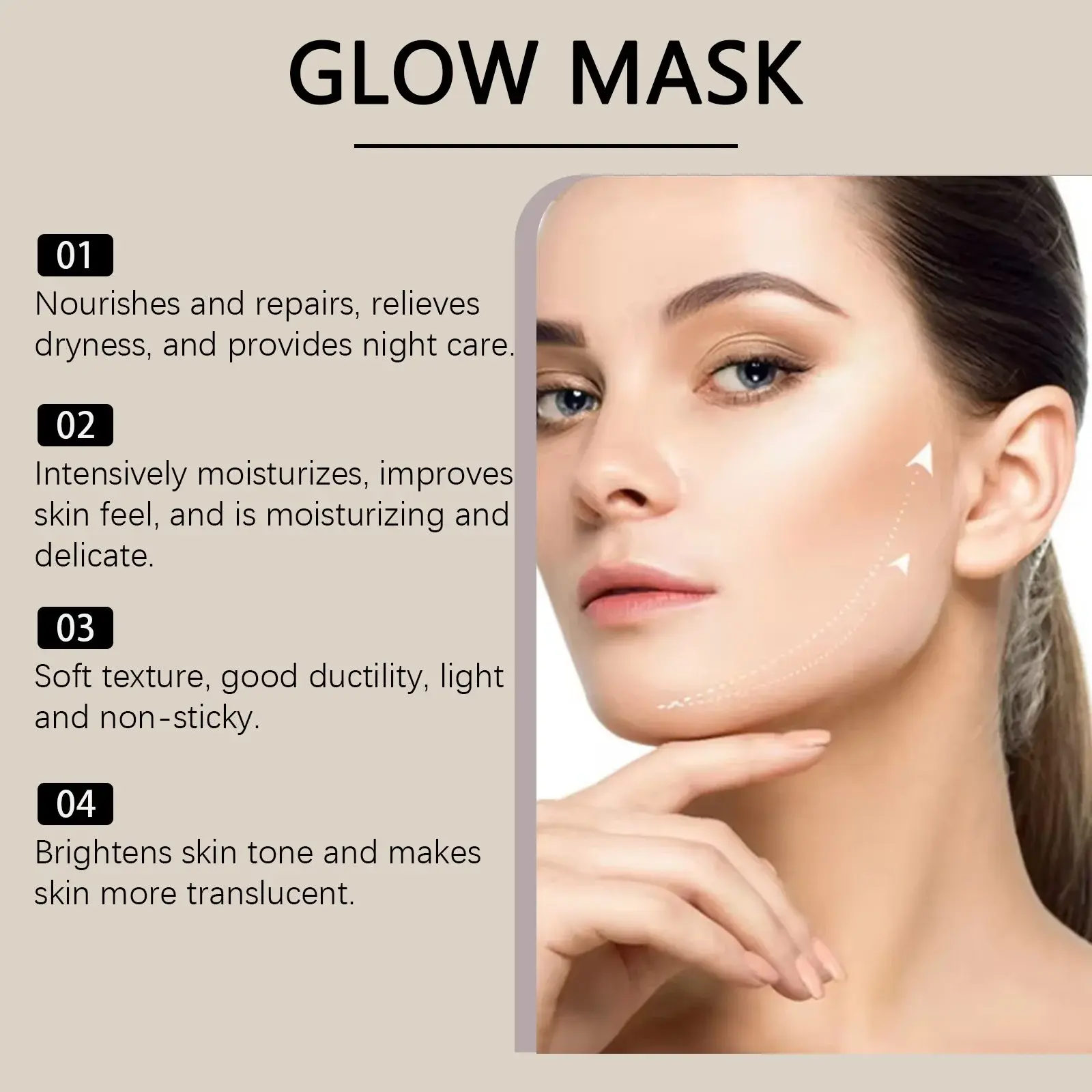 Hoygi Moisturizing & Brightening Mask for Sensitive Skin 5 HO A05 1021 02 95871831