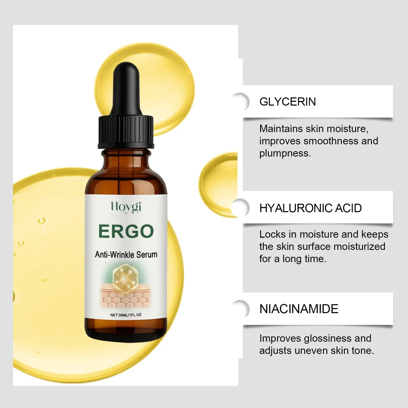 Anti-Wrinkle Essence Moisturizing & Nourishing Serum - Hoygi 8 HO A05 1027 01 67113206