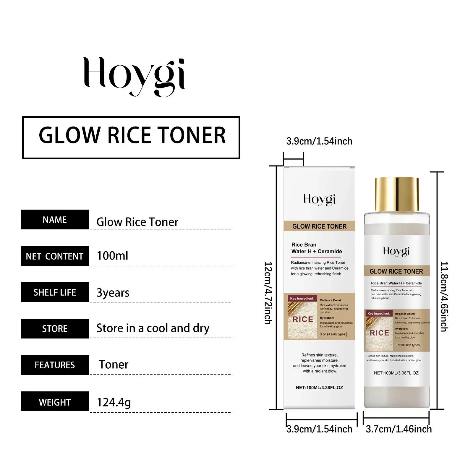 Rice Toner for Brightening & Hydration - Liangze - Hoygi 1 HO A05 1029 01 48373233