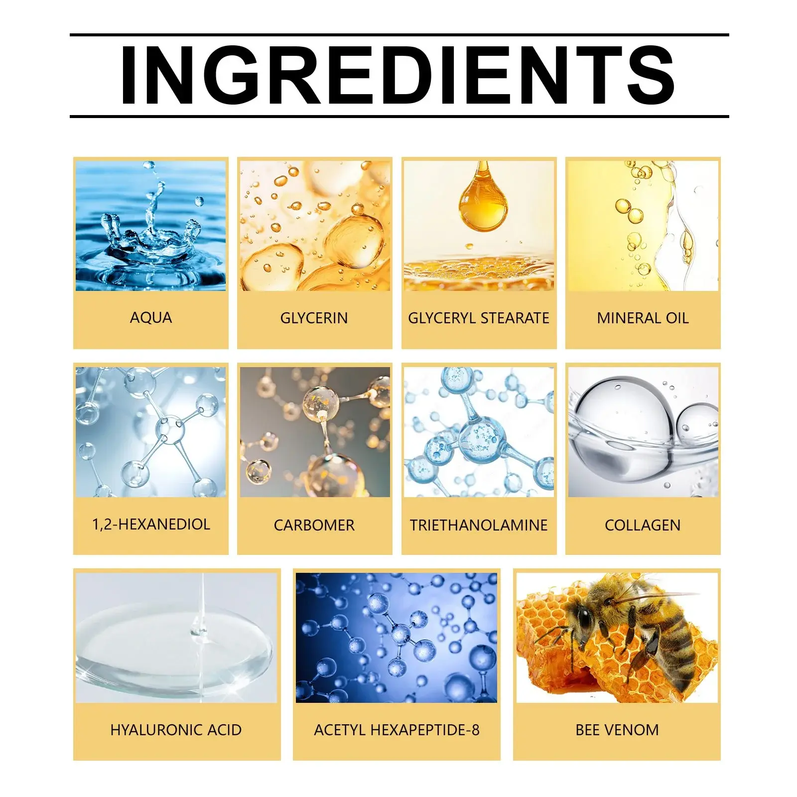 Bee Venom Skin Care Cream with Collagen & Peptides - Hoygi 3 HO A05 1031 01 16143855