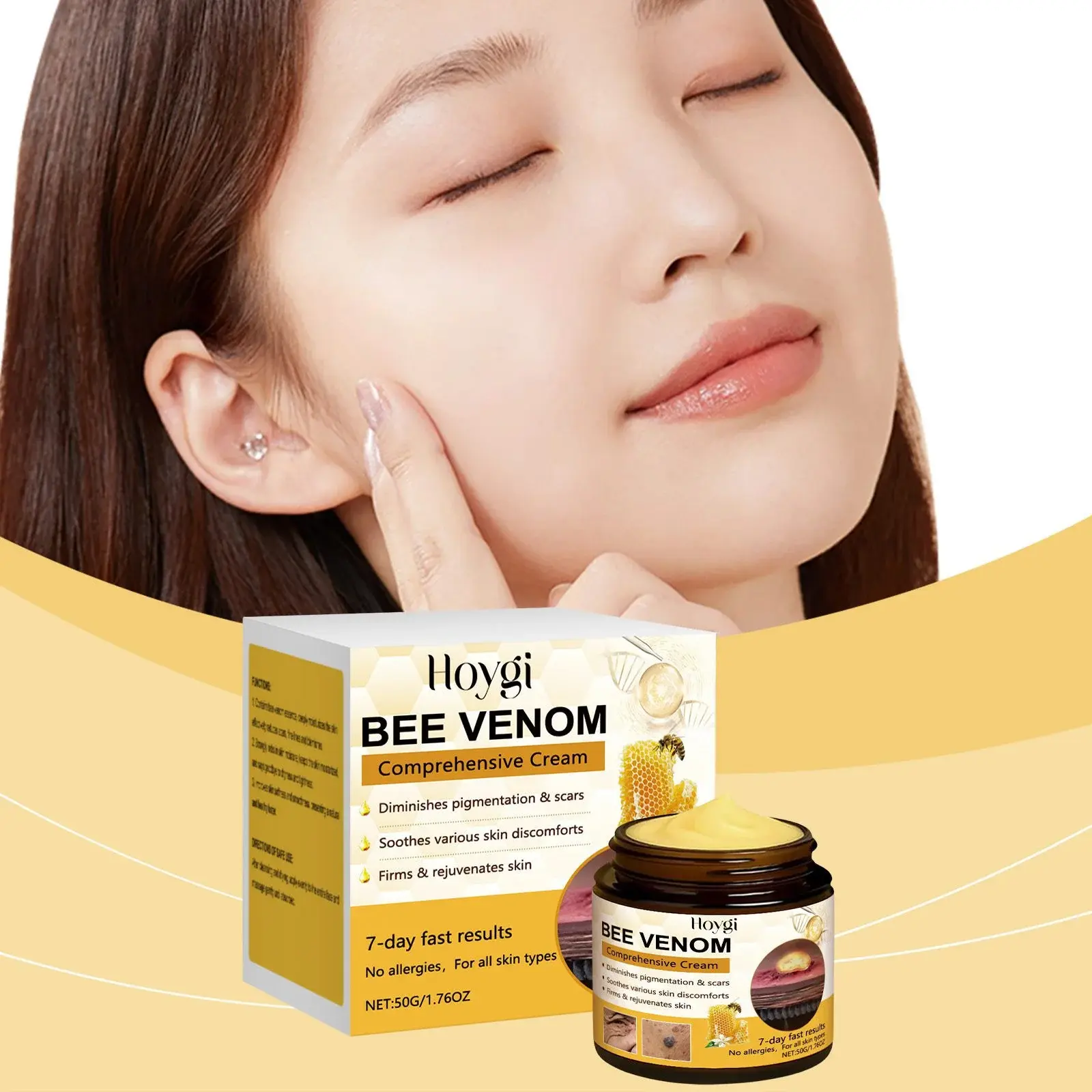 Bee Venom Skin Care Cream with Collagen & Peptides - Hoygi 2 HO A05 1031 01 31061121