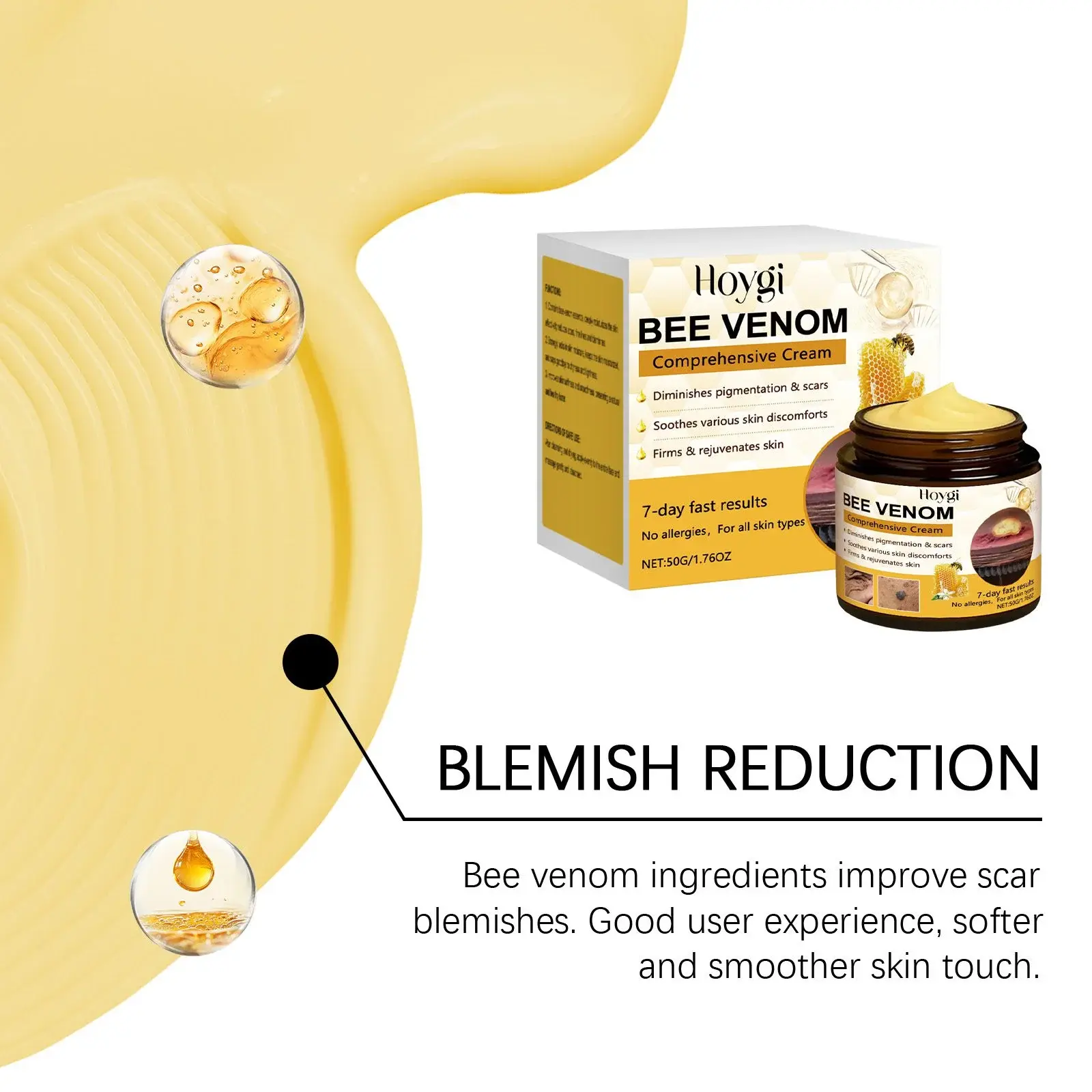 Bee Venom Skin Care Cream with Collagen & Peptides - Hoygi 8 HO A05 1031 01 79802895