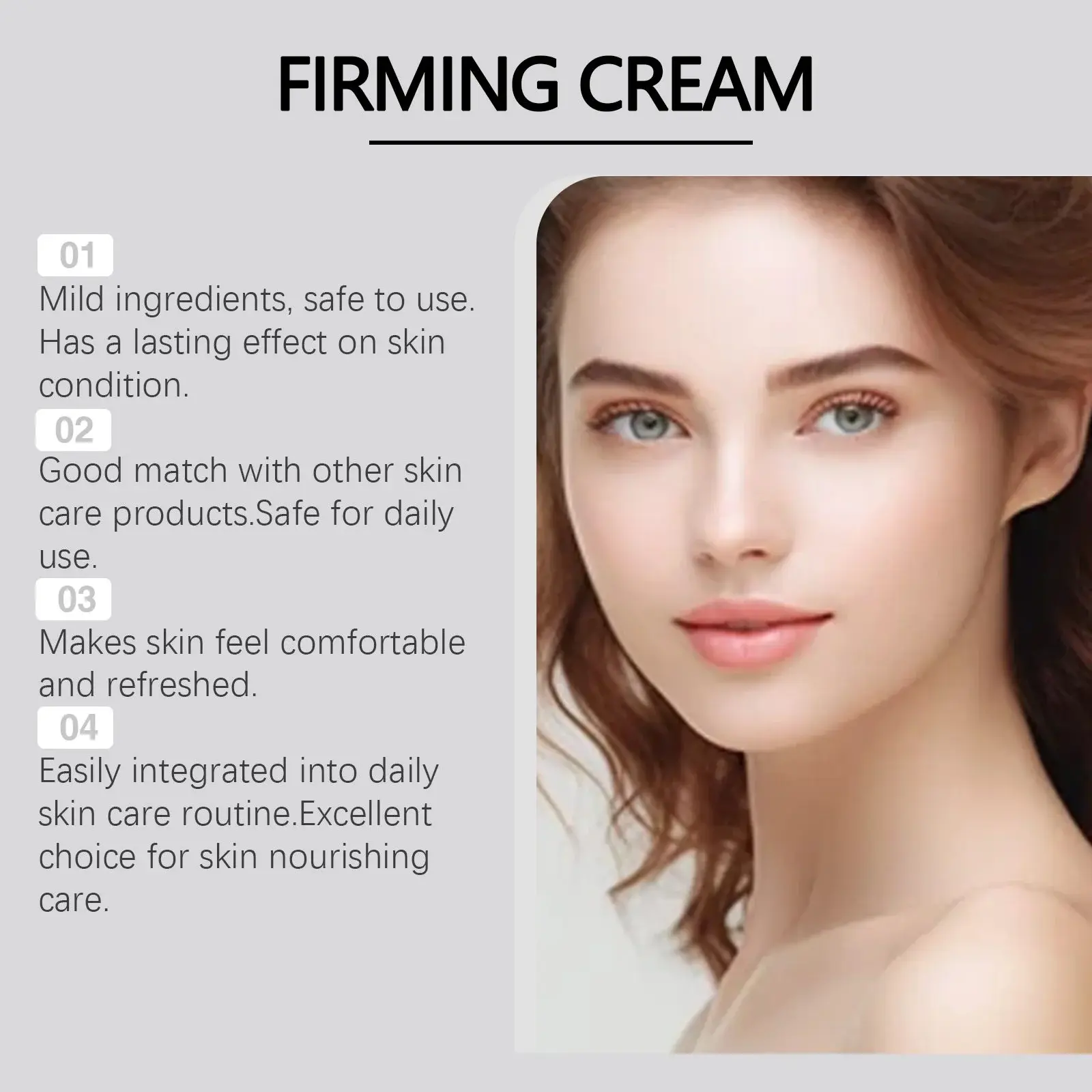 Soothing Moisturizing Facial Cream for Firming and Texture | Hoygi 8 HO A05 1033 01 24911530