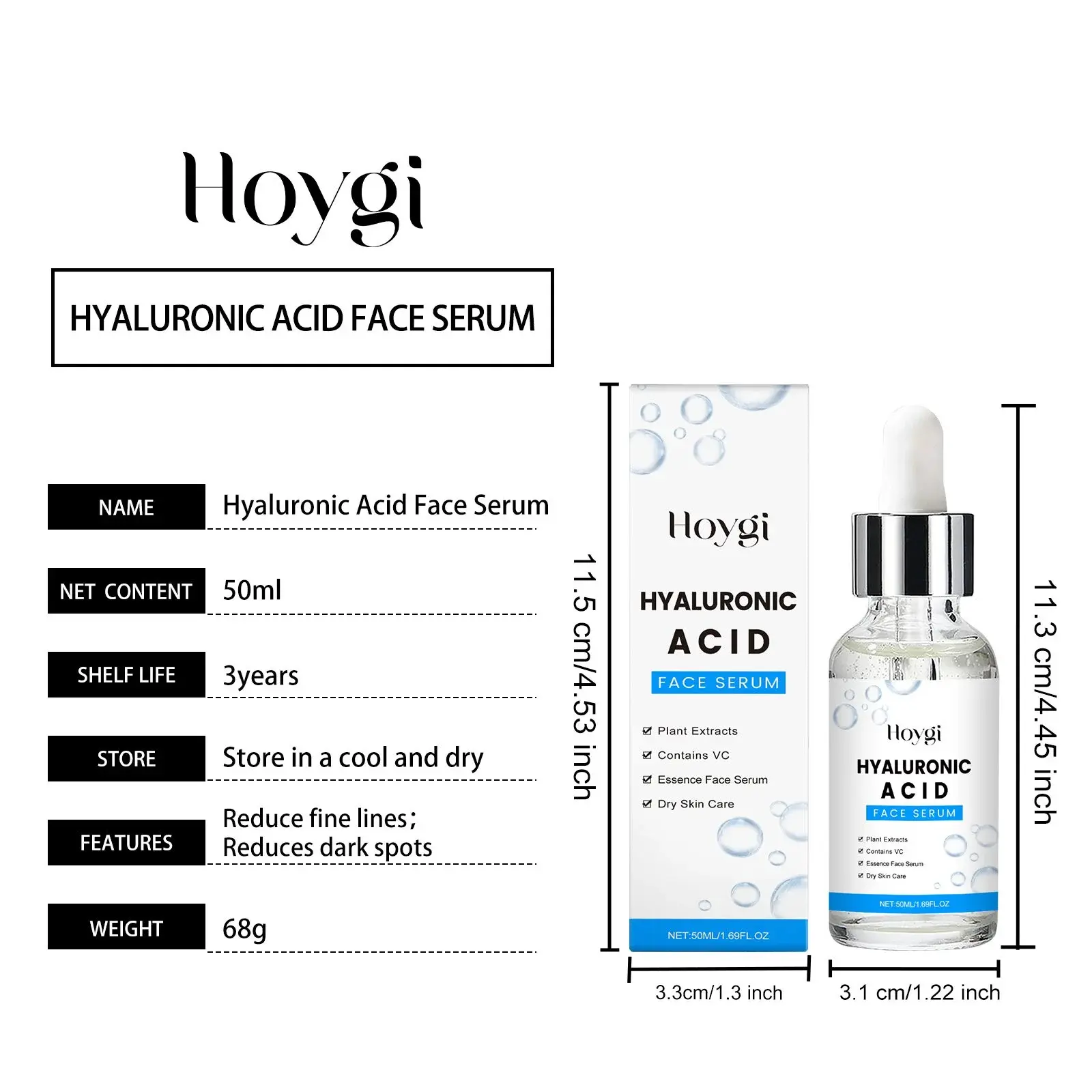 Hyaluronic Acid Essence for Deep Hydration & Pore Refining - Hoygi 1 HO A05 1034 01 31187795