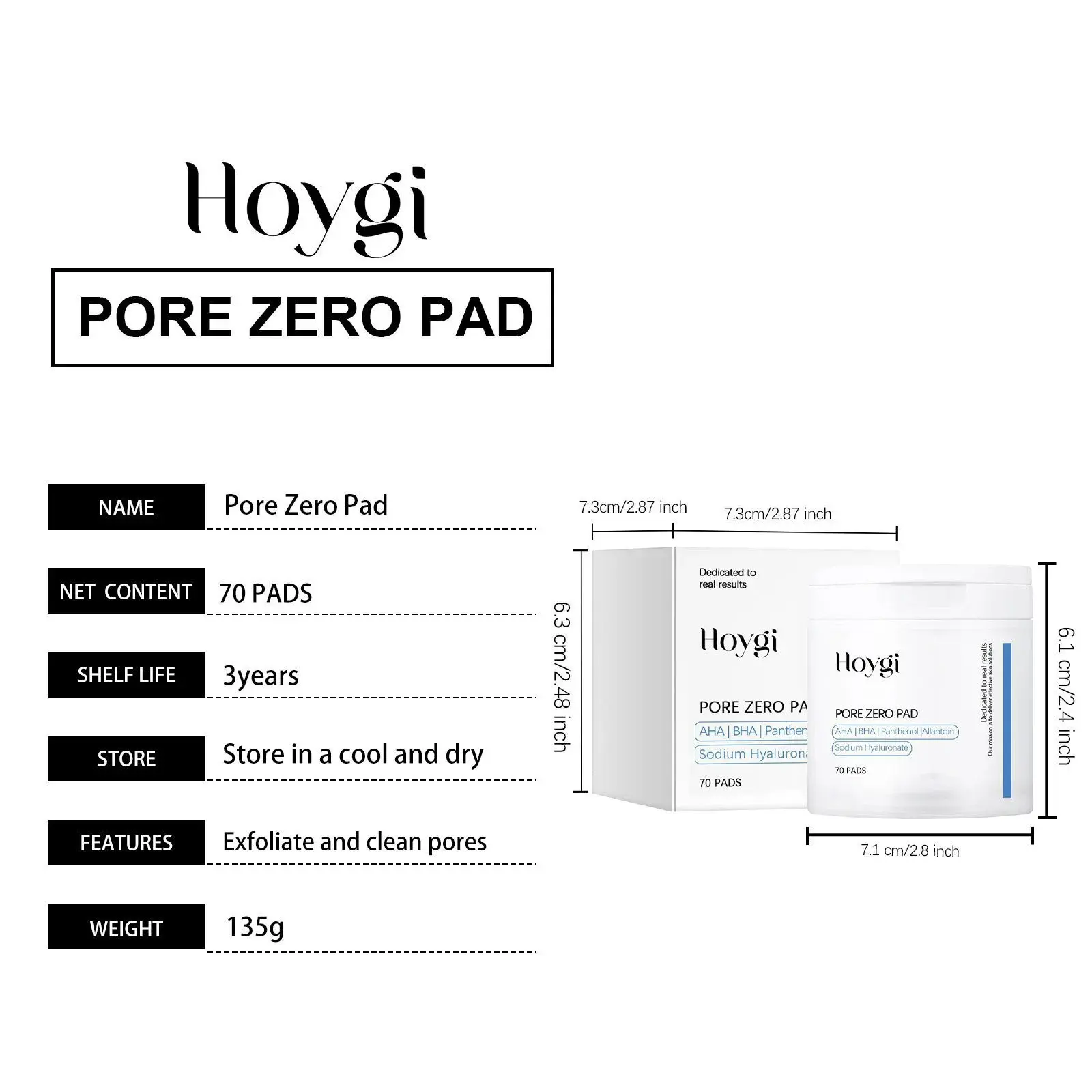 Salicylic Acid Toner Pads for Gentle Cleansing & Nourishing - Hoygi 1 HO A05 1041 01 30566028