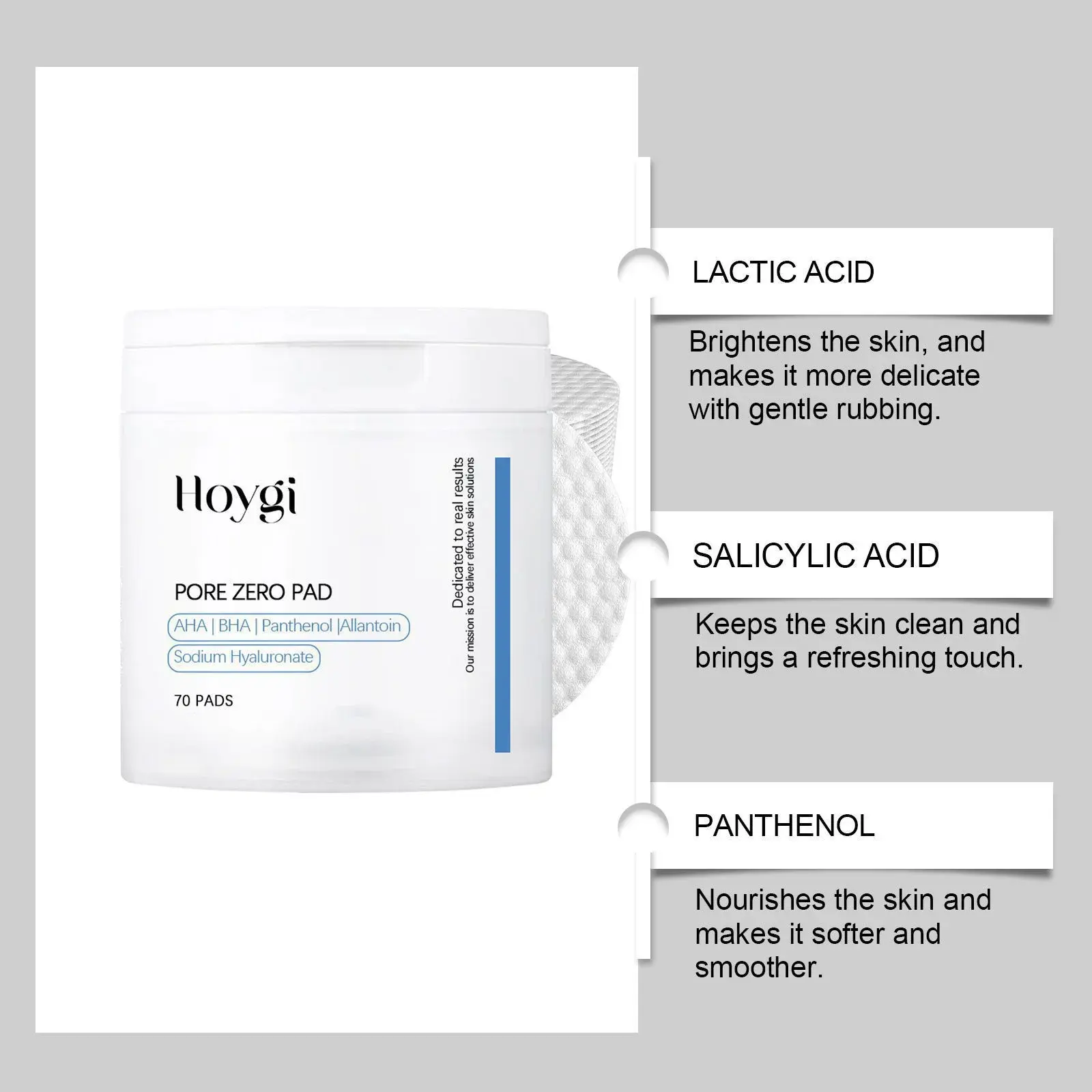 Salicylic Acid Toner Pads for Gentle Cleansing & Nourishing - Hoygi 8 HO A05 1041 01 75759997