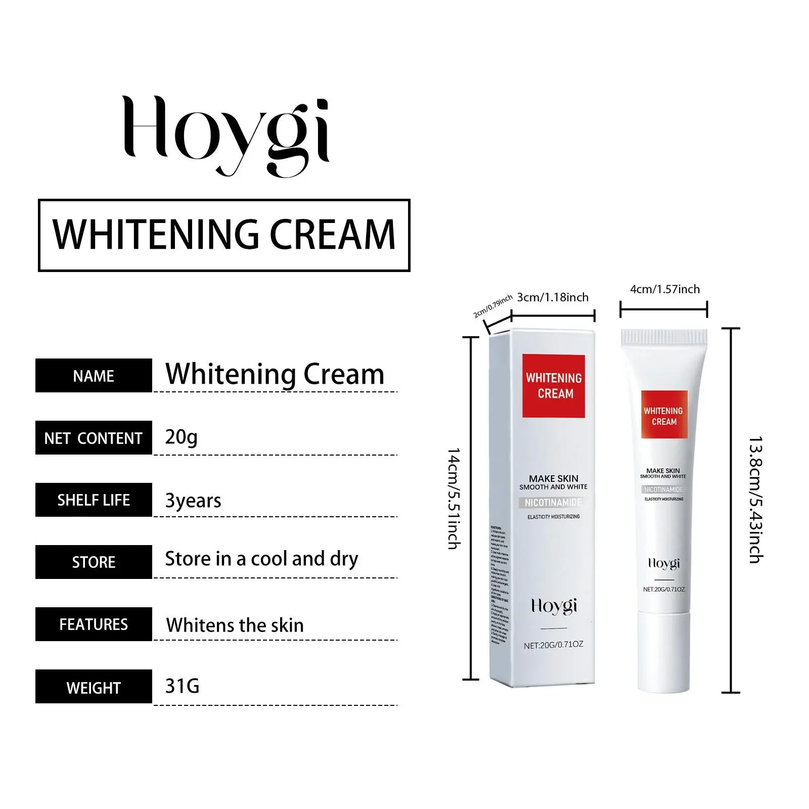Body Brightening Cream Hydrating Moisturizer for Face & Body by Hoygi 1 HO A05 1043 01 95204472