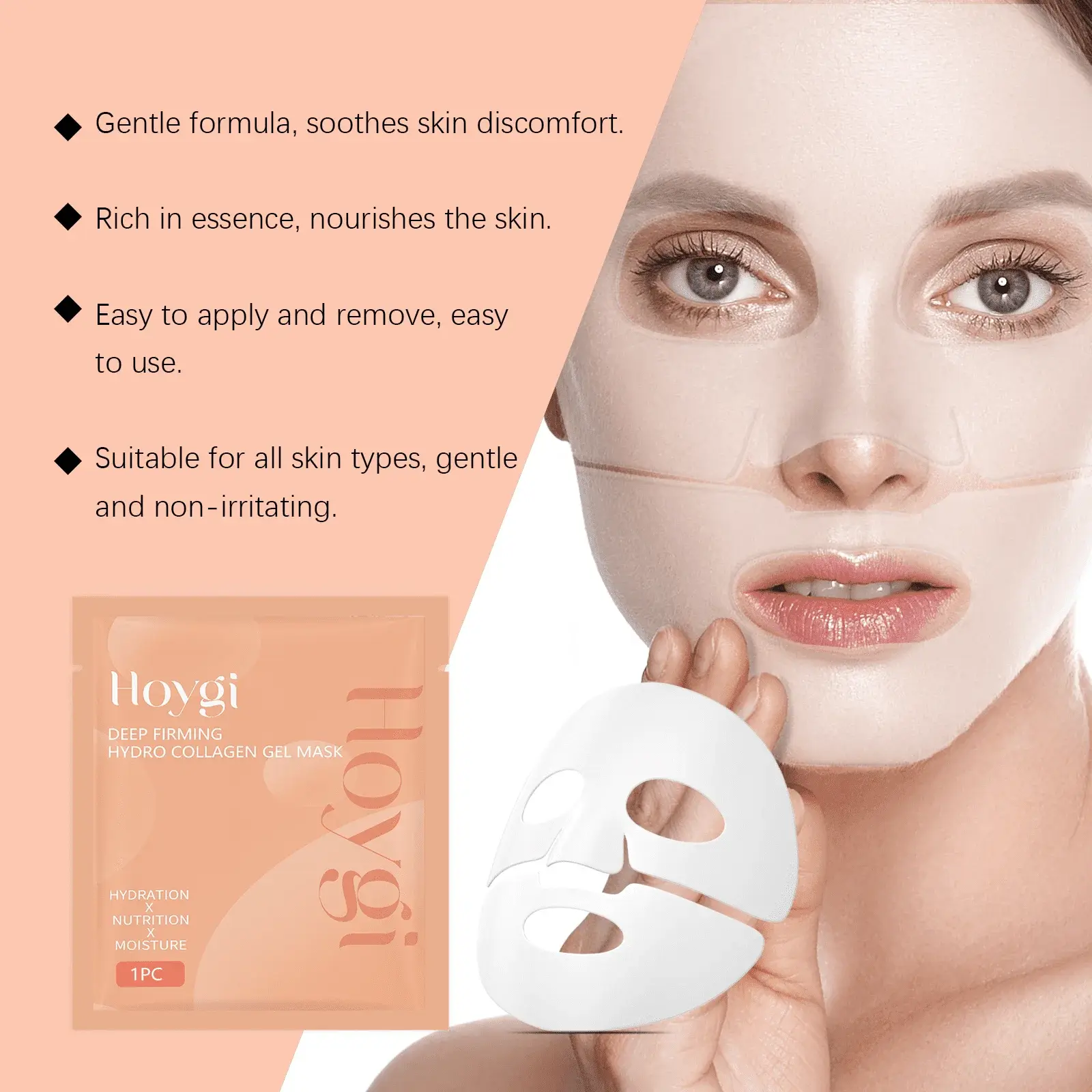 Collagen Deep Moisturizing Peel-Off Mask for Radiant Skin - Hoygi 6 HO A05 1047 01 15580295